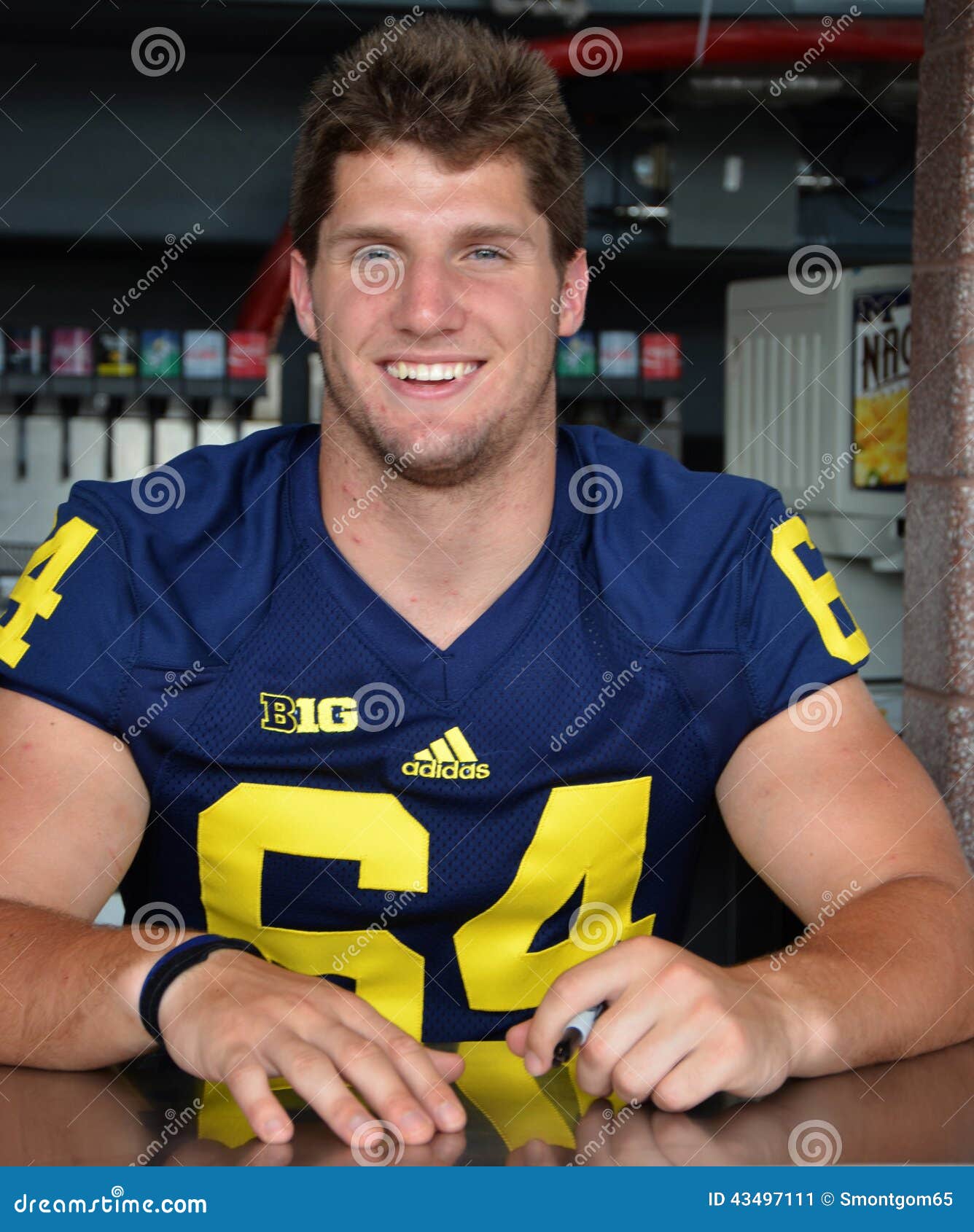 UM Football Player 64 Michael Wroblewski Editorial Photo ...