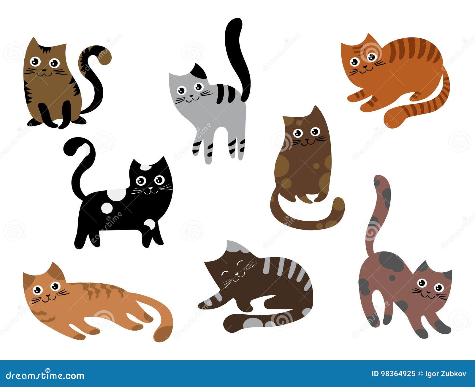 Jogo De Animação De Gatos, Animais De Estimação Coloridos E