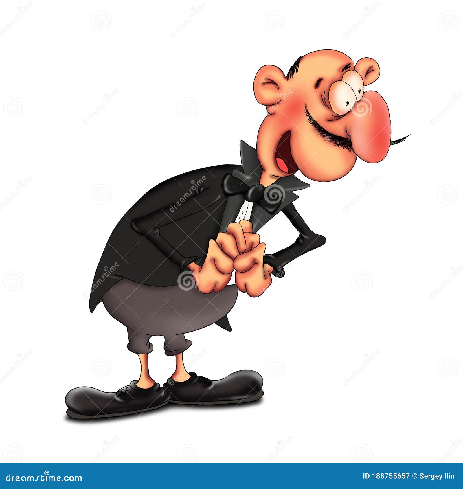 Um Homem Com Bigode E Um Smoking Ilustração Stock - Ilustração de glamour,  sorrir: 188755657, image size:1600x1690