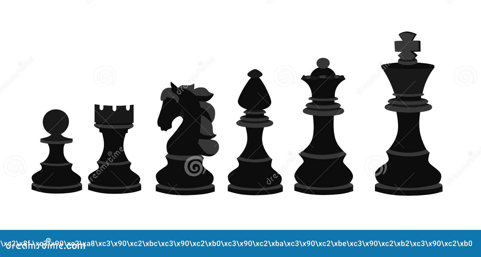 Faixa xadrez branco/preto