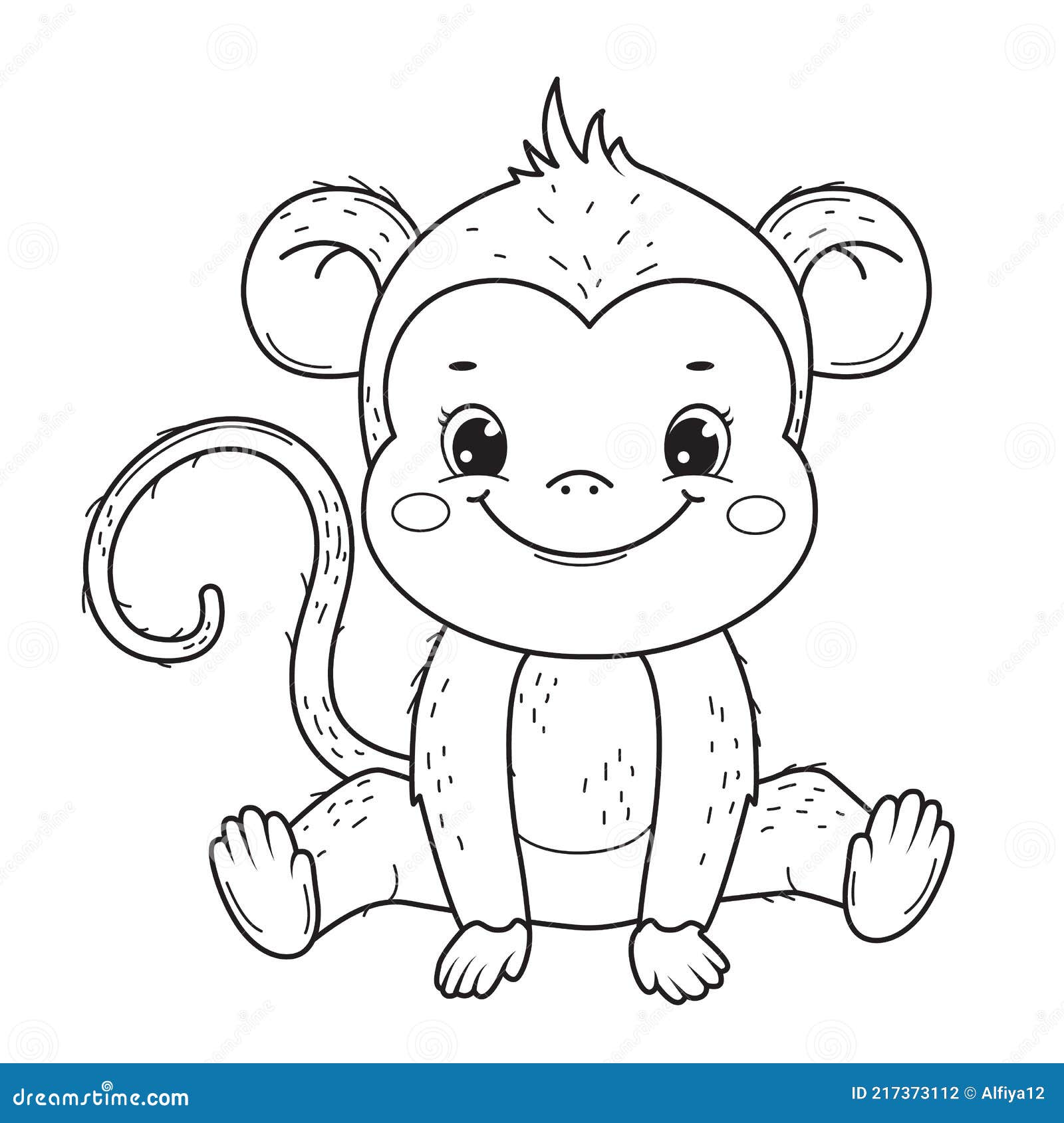 Desenho de um macaco para colorir