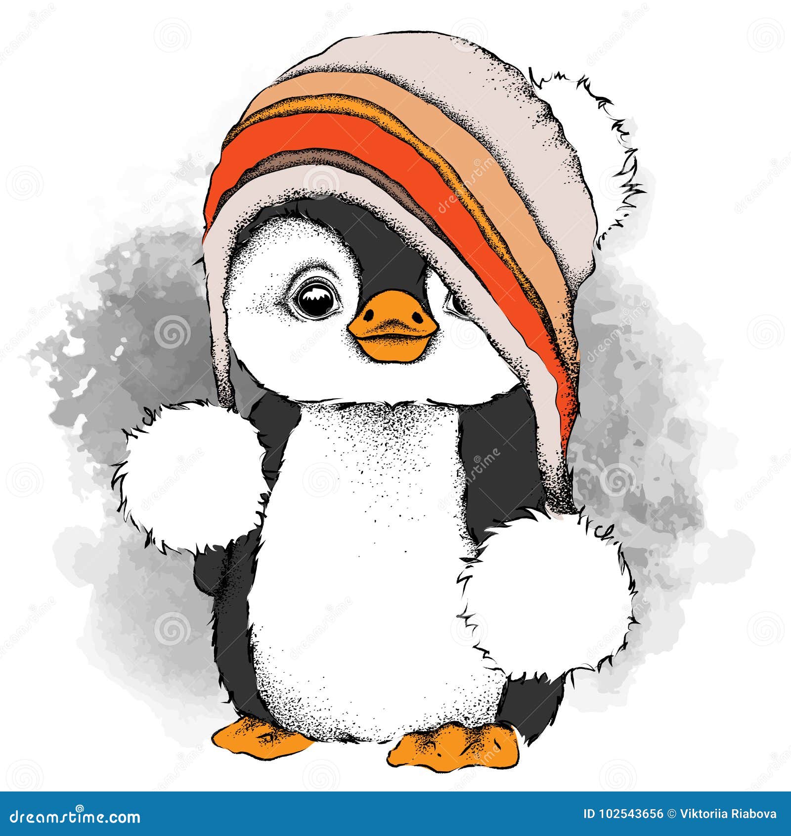 Vetores de Pinguim Bonito Dos Desenhos Animados Acenando Com Chapéu  Vermelho e mais imagens de Acenar - iStock