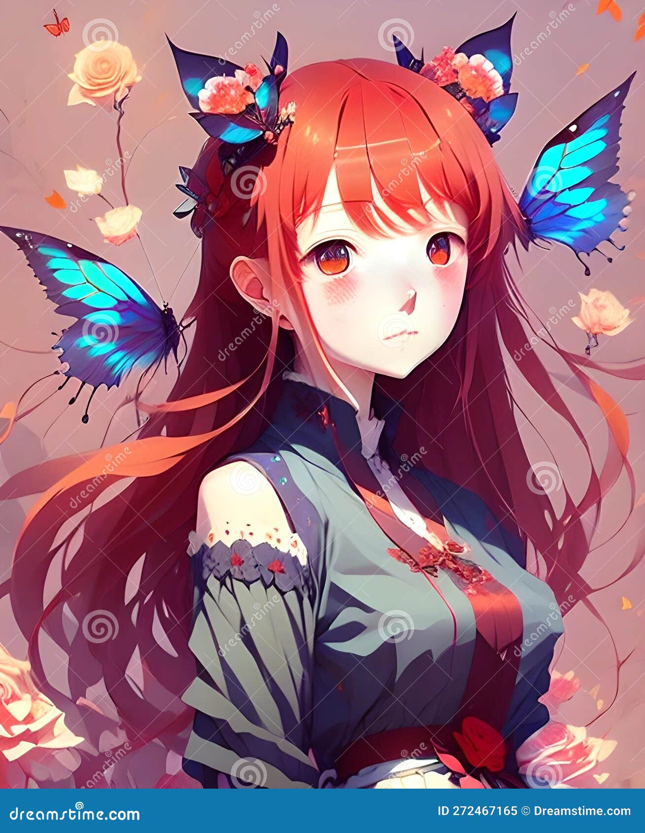 Ilustração de estilo anime de uma mulher em uma fantasia de bruxa