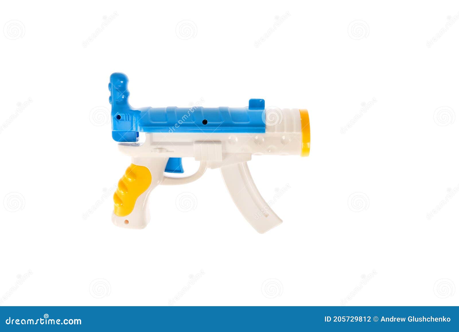 Uma Arma De Brinquedo. Pistola De Brinquedos Para Crianças De
