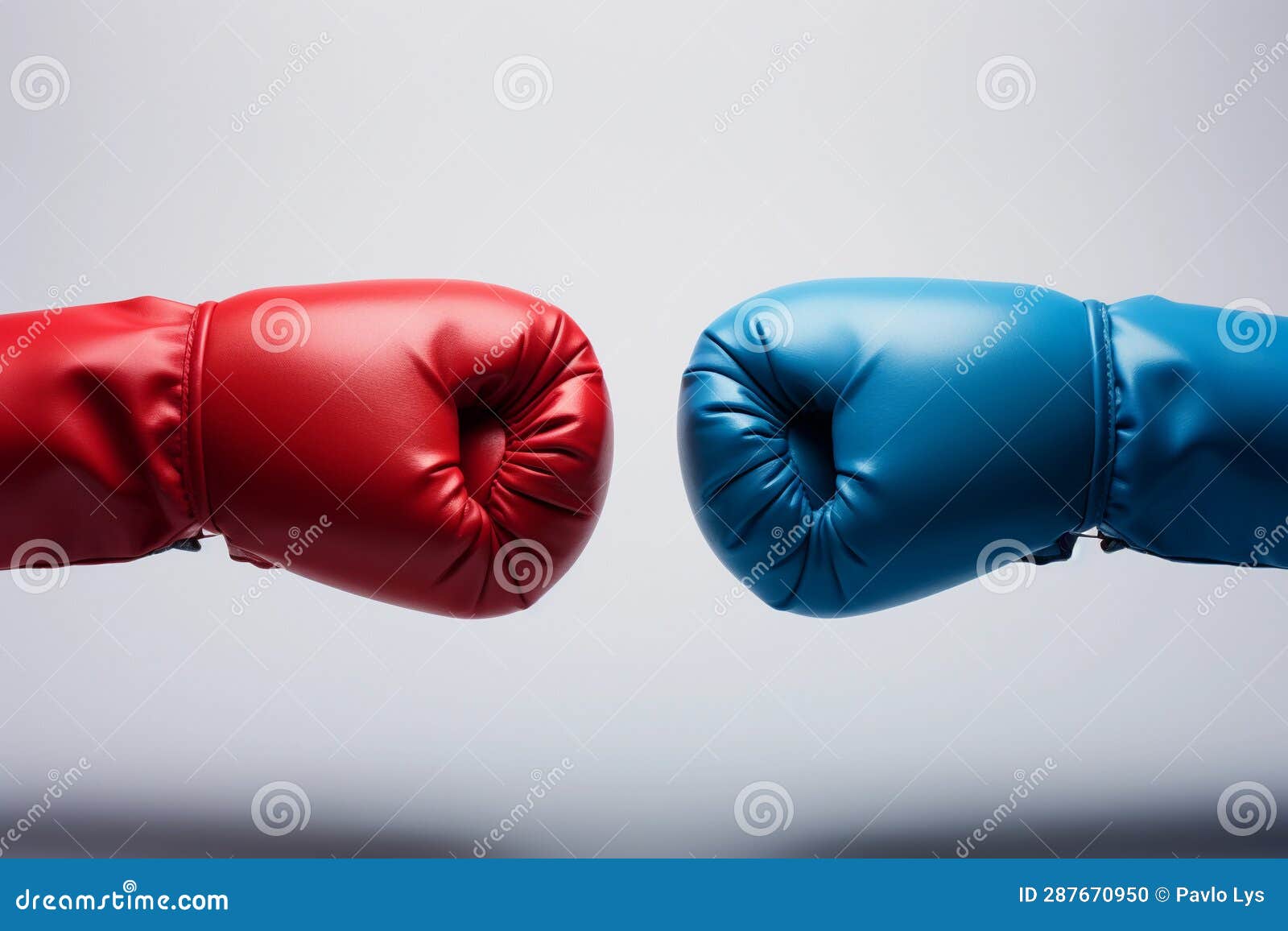 Uma Luva De Boxe Azul E Uma Vermelha Foto de Stock - Imagem de caixa,  conceito: 287670950, image size:1600x1156