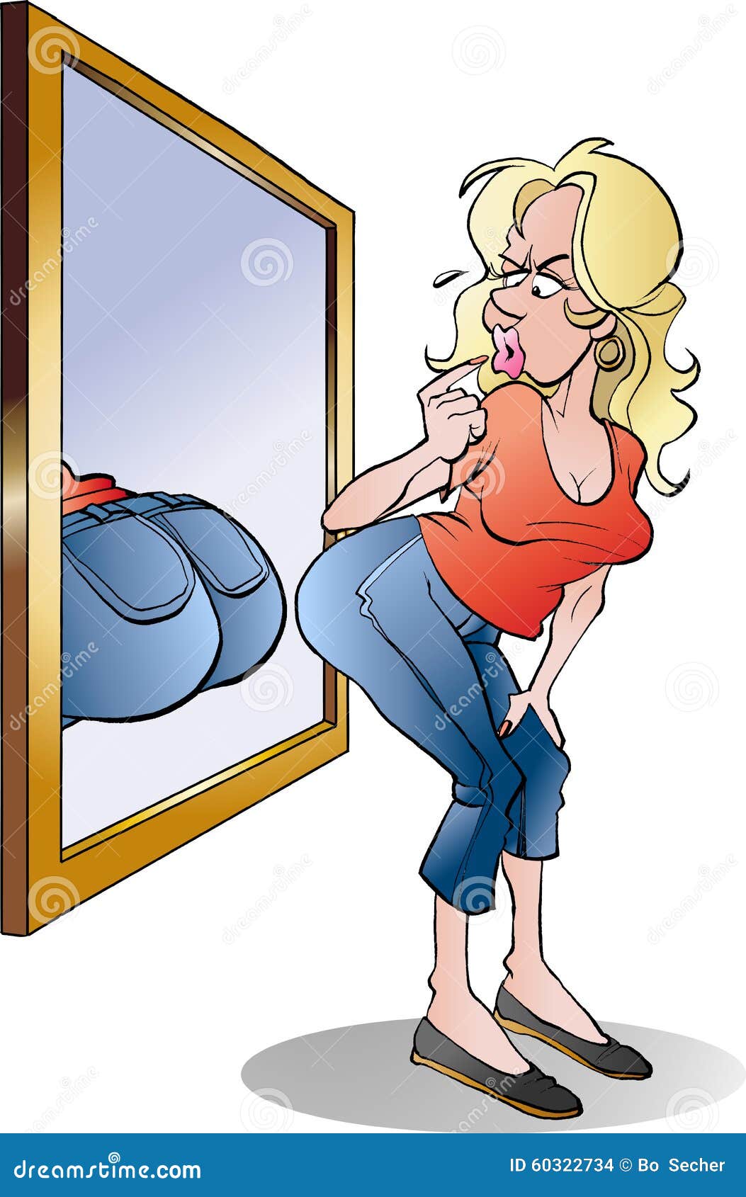 The girl behind the mirror / A menina atrás do espelho