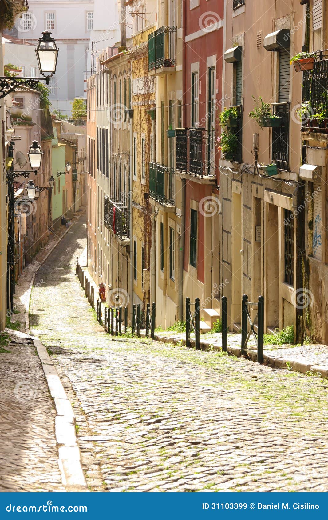 LISBON LISBOA antique town city plano de la cidade. Portugal mapa