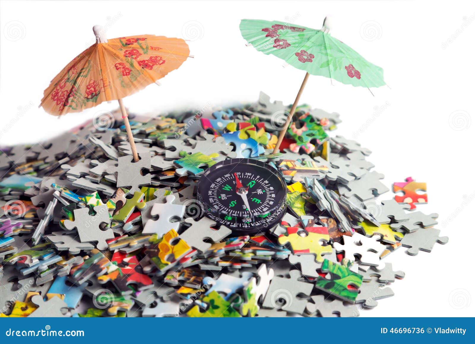 Umbrella in beach puzzle stock photo. Image of tourist 46696736