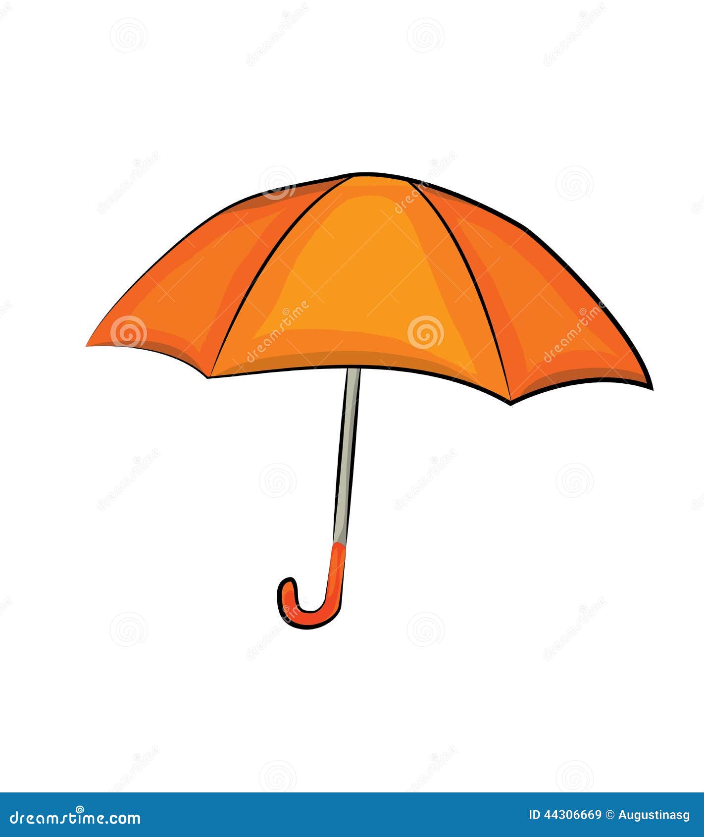 Umbrella cartoon stock illustration. Illustration of umbrella - 44306669