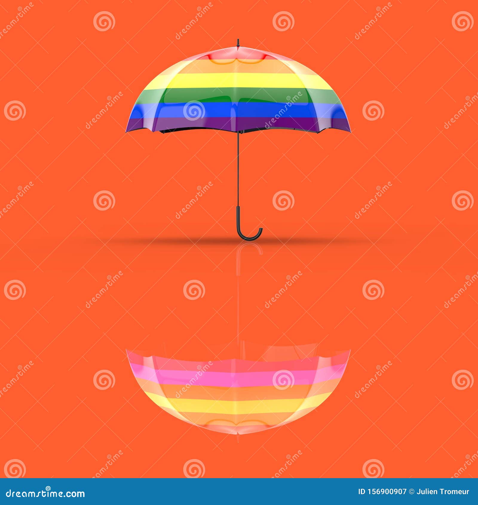 Umbrella Concept 3D Illustration Stock Illustration Illustration of