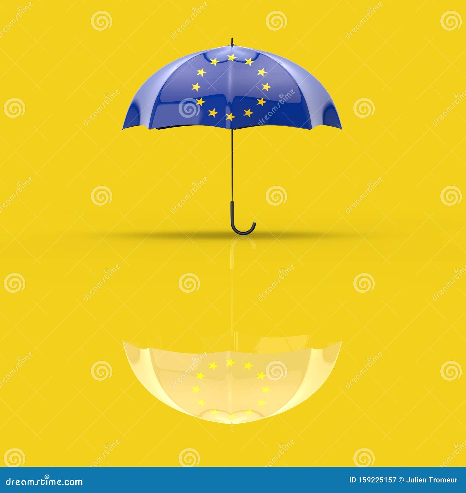 Umbrella Concept 3D Illustration Stock Illustration Illustration of