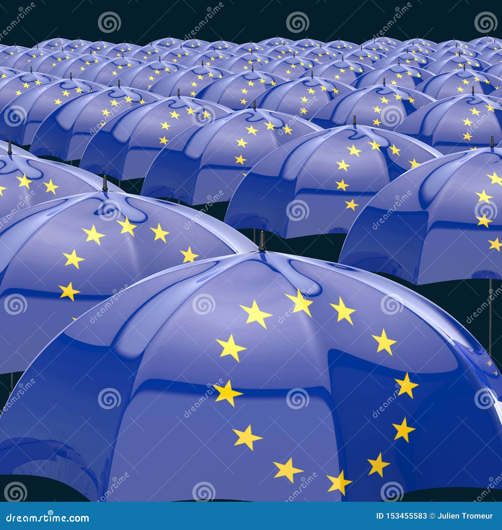 Umbrella Concept 3D Illustration Stock Illustration Illustration of