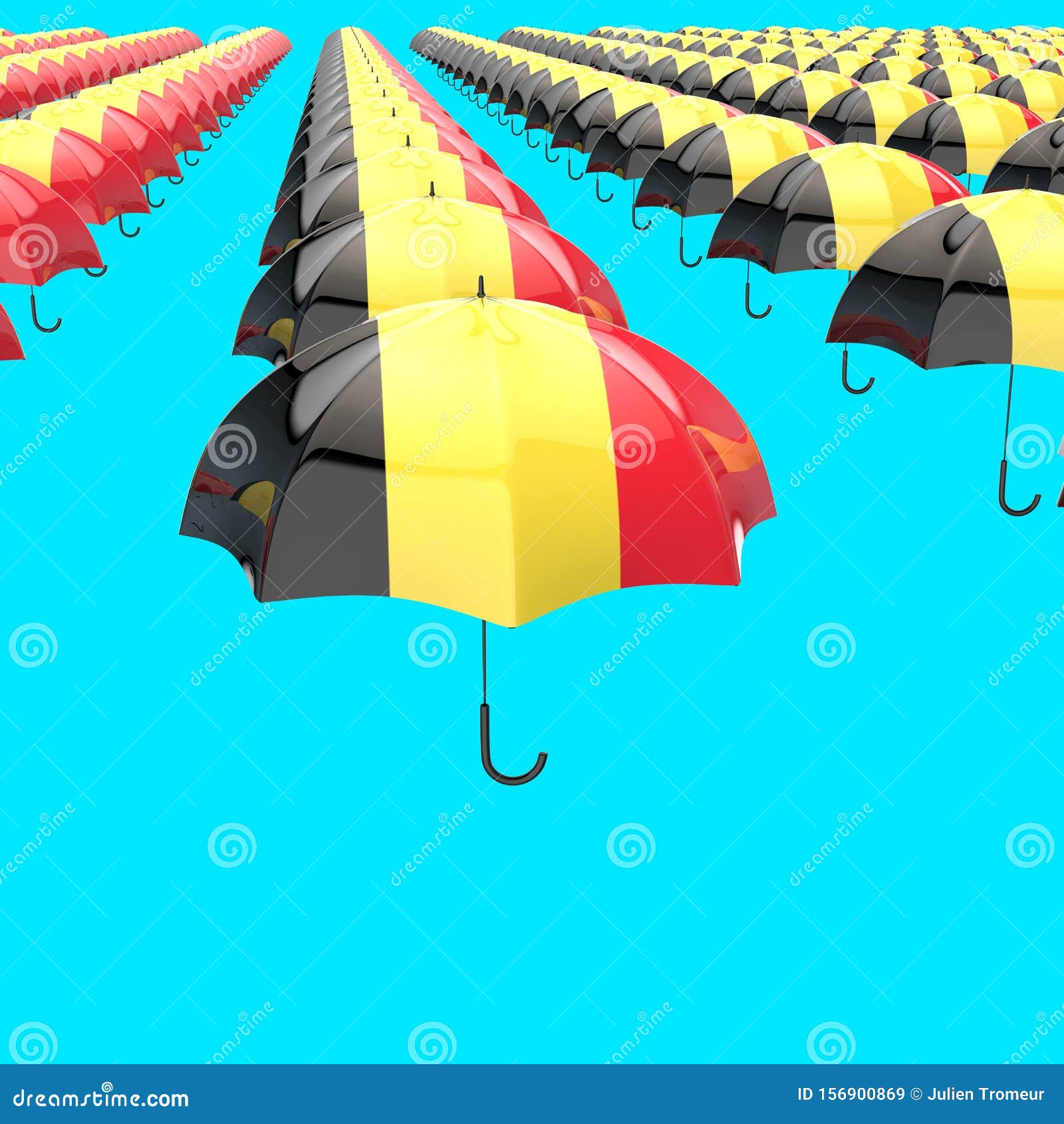 Umbrella Concept 3D Illustration Stock Illustration Illustration of