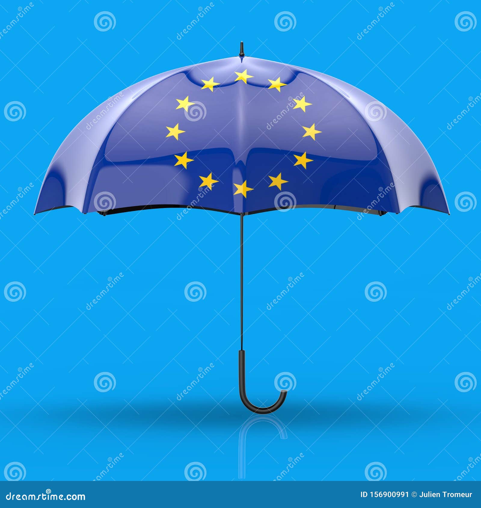 Umbrella Concept 3D Illustration Stock Illustration Illustration of