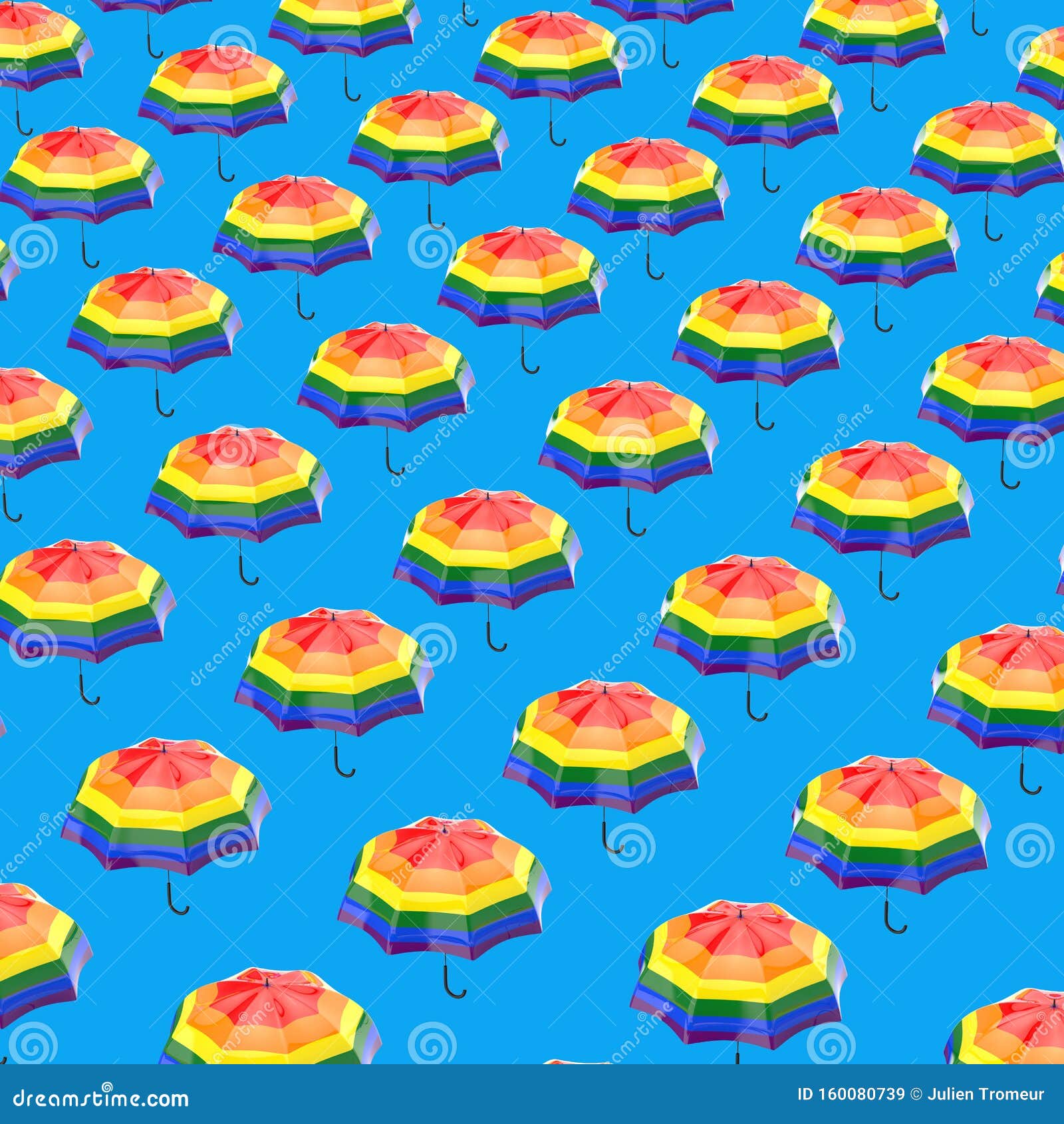 Umbrella Concept 3D Illustration Stock Illustration Illustration of