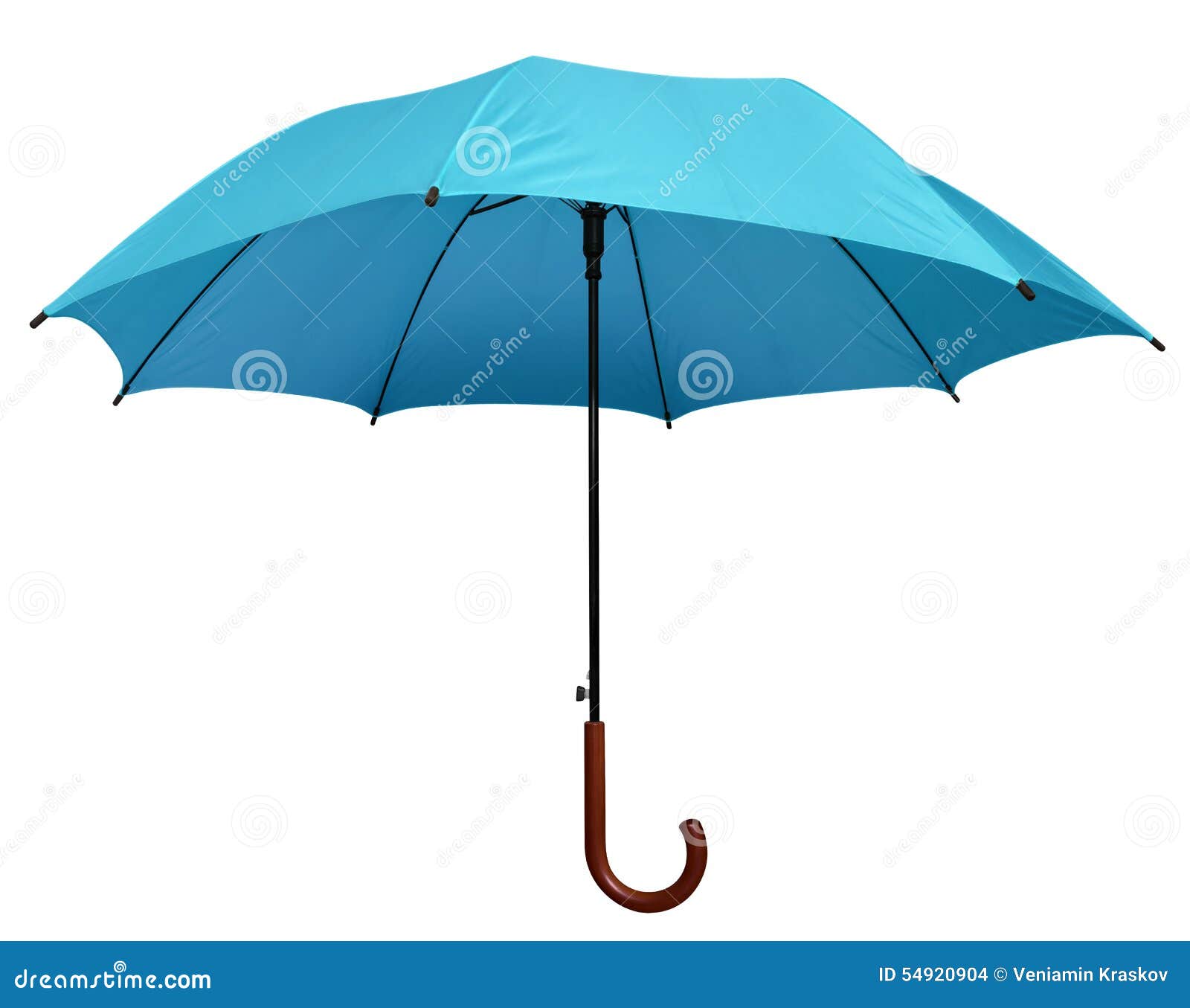 Umbrella Light Blue Isolated Stock Photo Image of path, elegant
