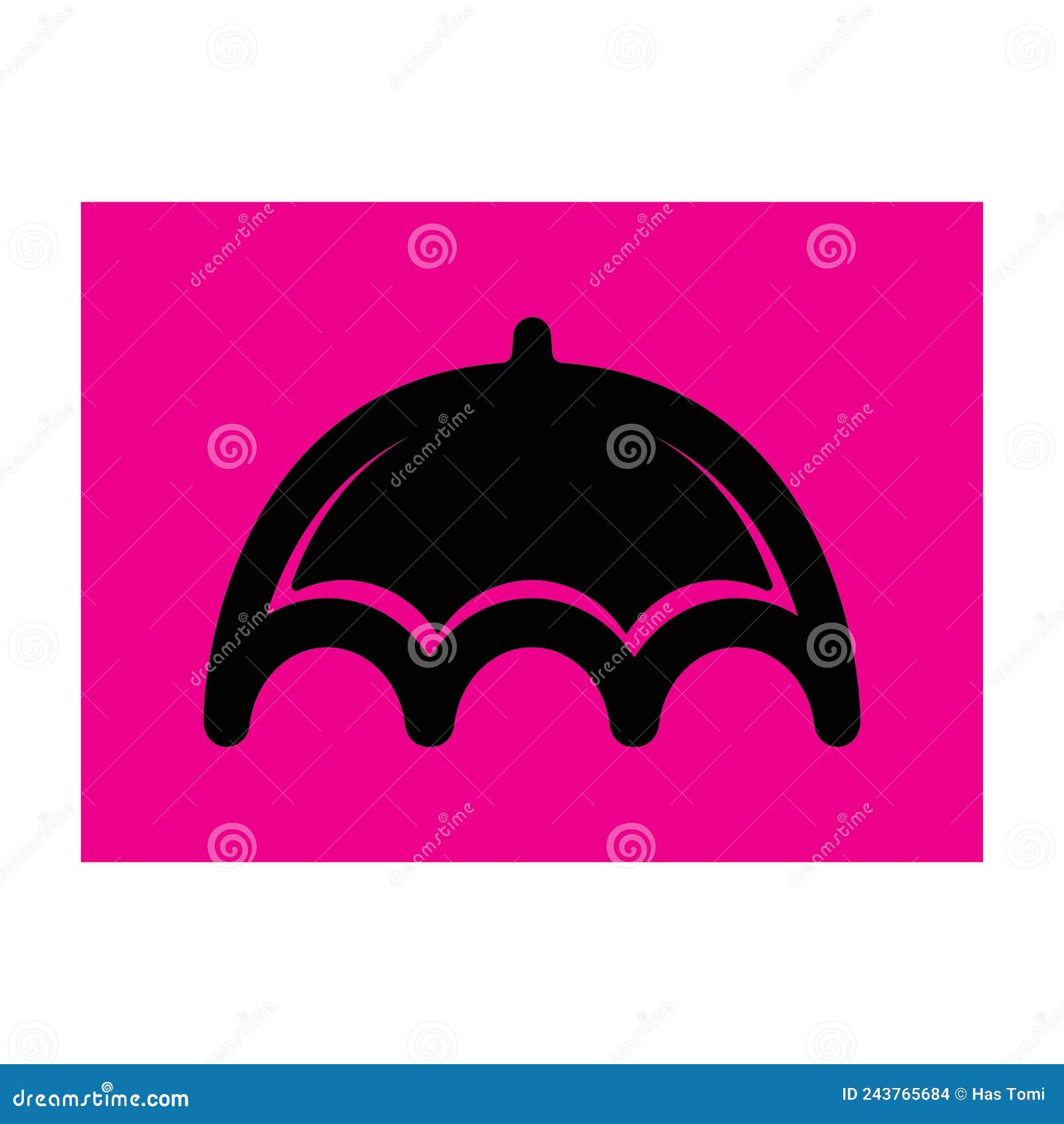 Umbrella Logo Design Illustration Vector Stock Vector Illustration of template, design 243765684