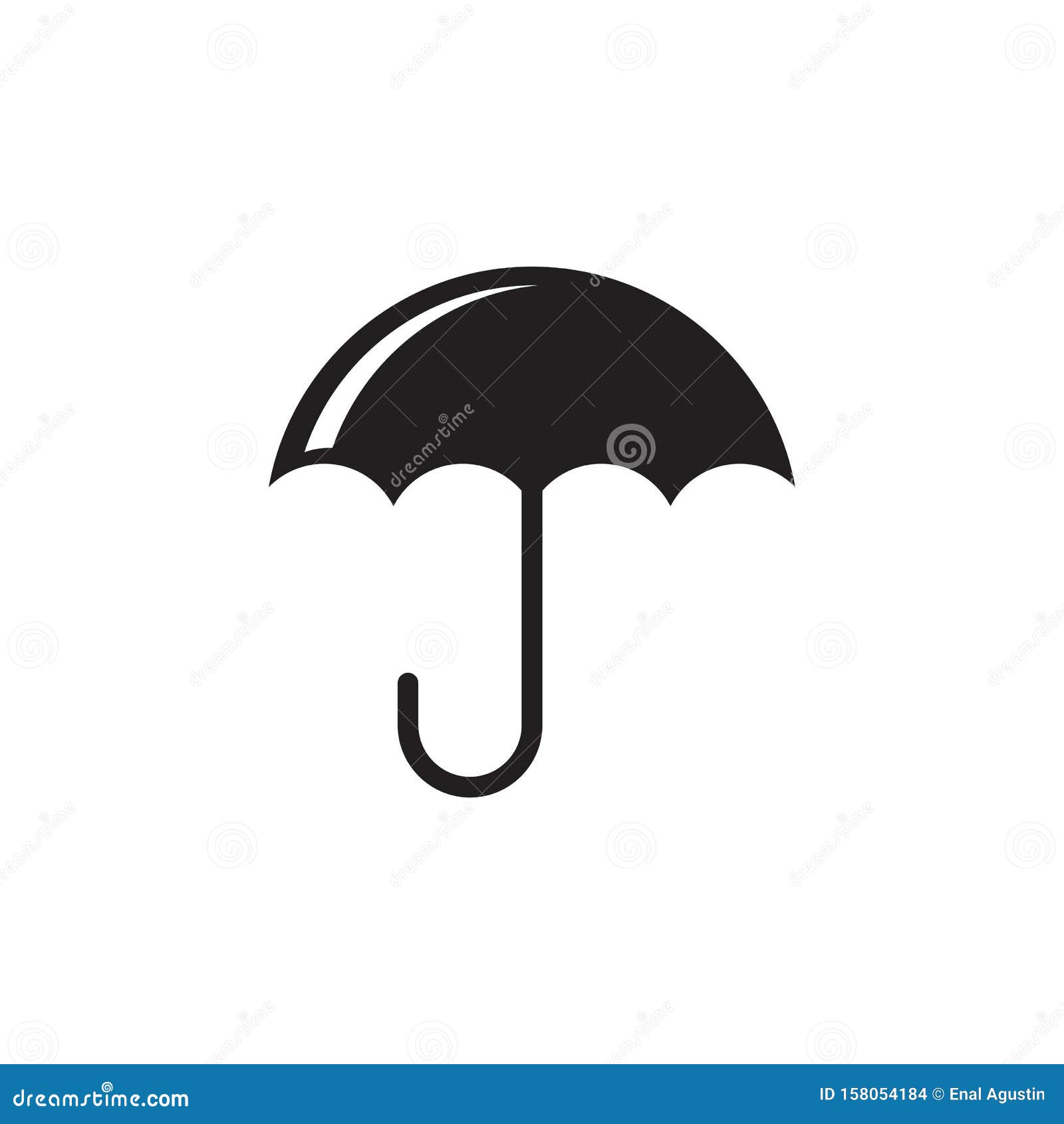 Umbrella Logo Design Vector Template Stock Vector Illustration of