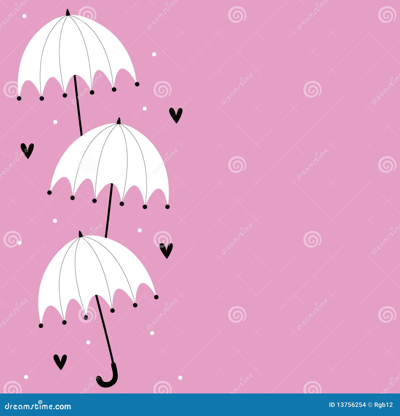 Umbrella with love design stock vector. Illustration of handwritten