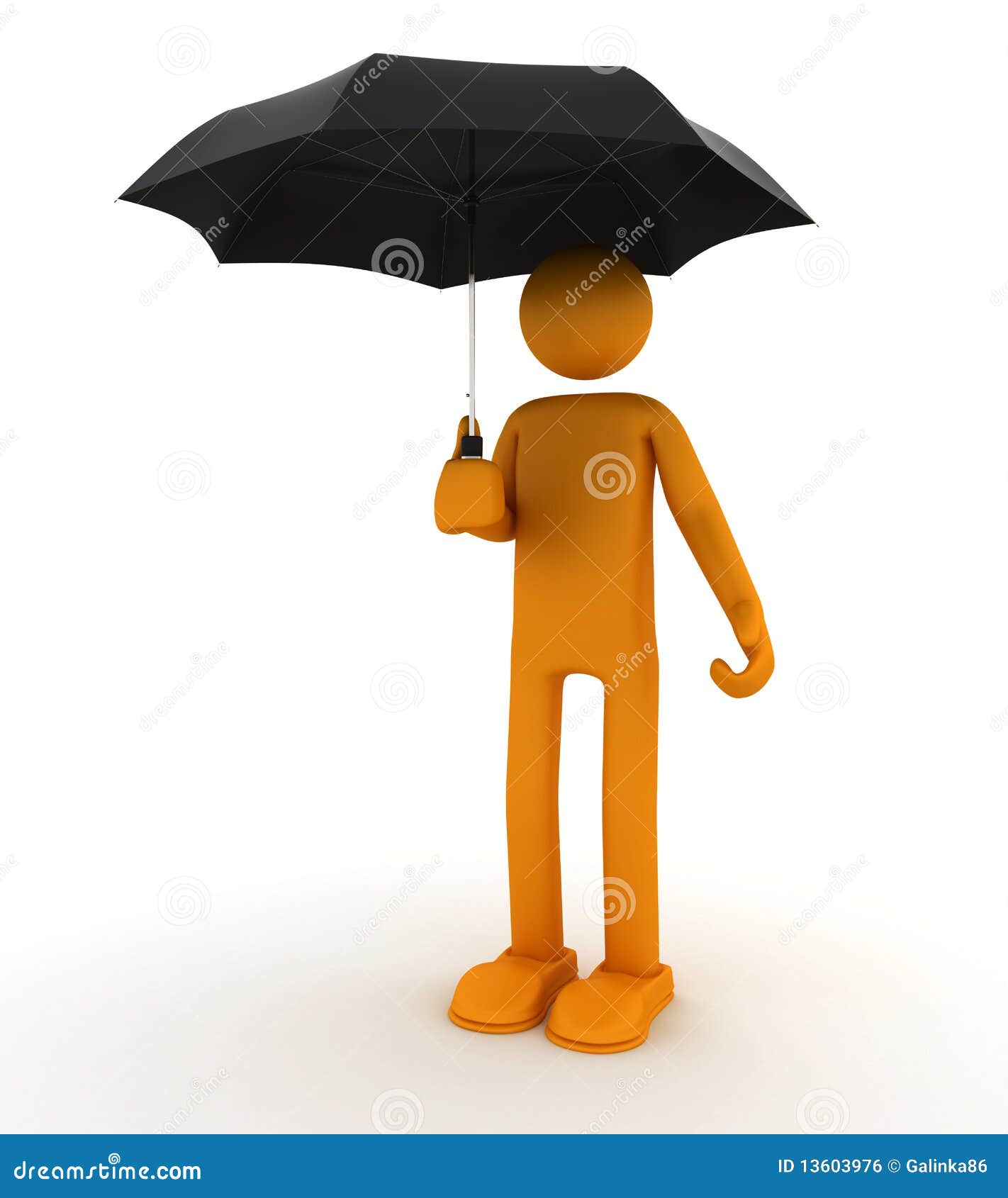 Umbrella protection stock illustration. Illustration of isolated 13603976