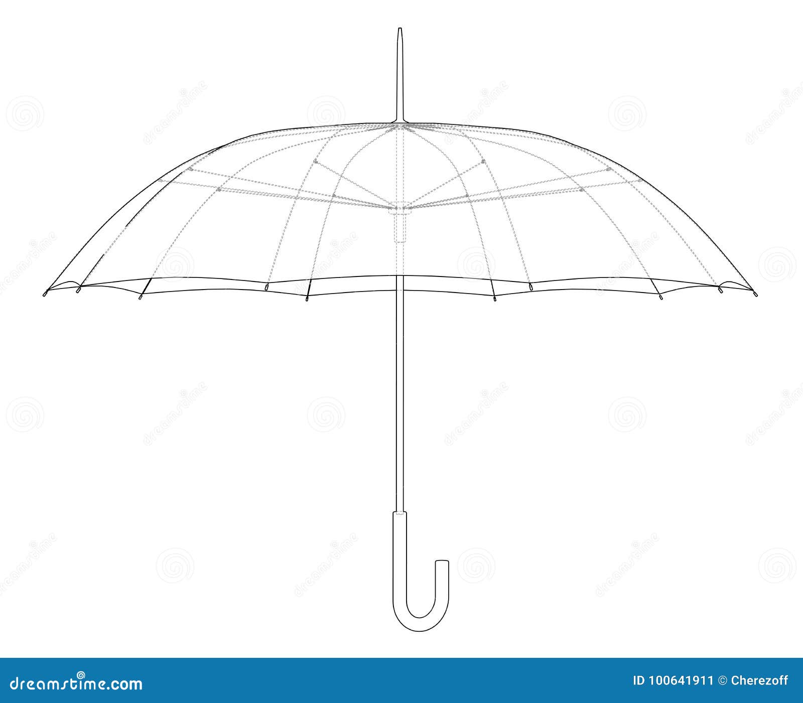 Umbrella sketch. Vector stock vector. Illustration of protect 100641911