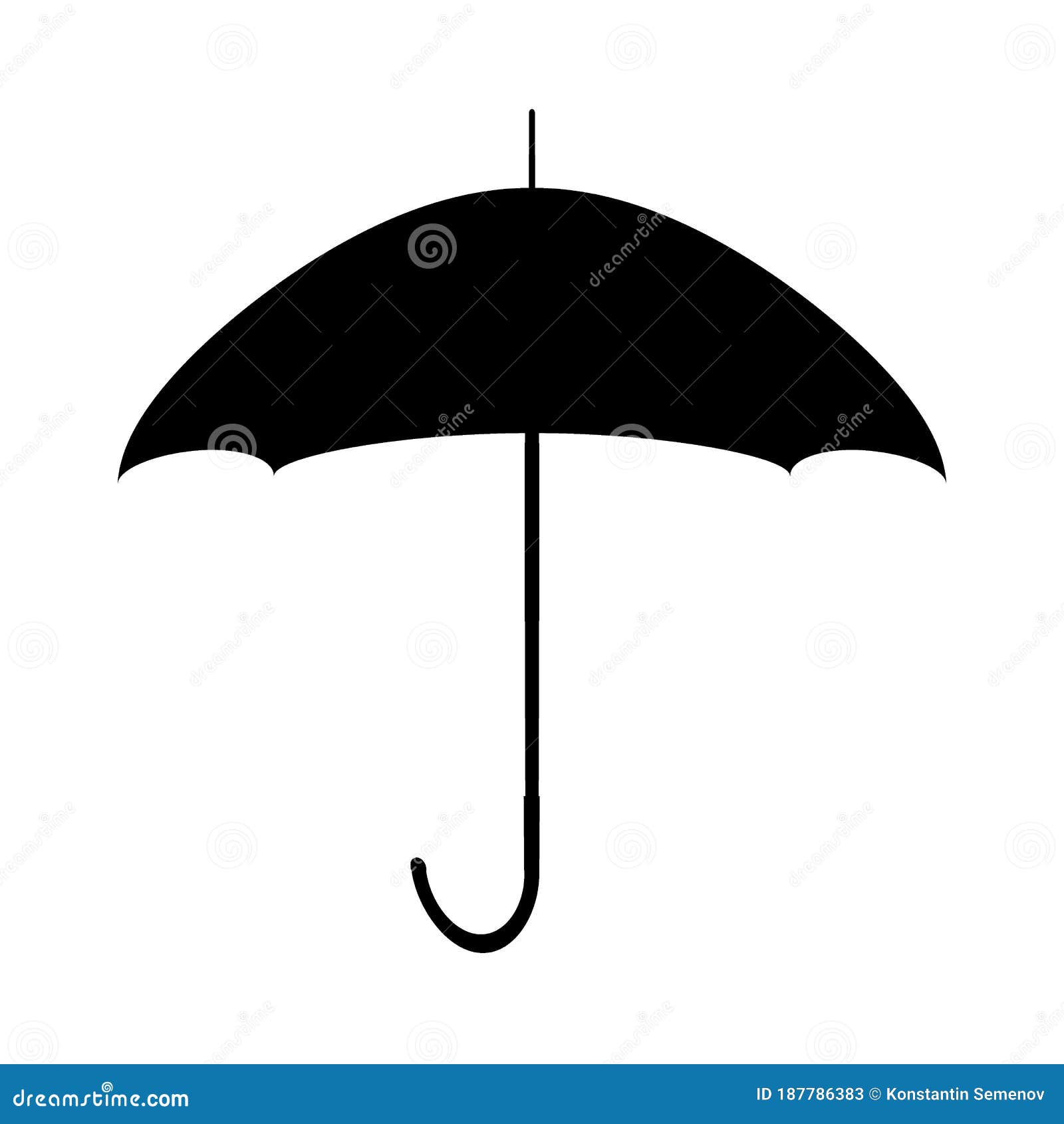 Umbrella symbol icon stock illustration. Illustration of isolated