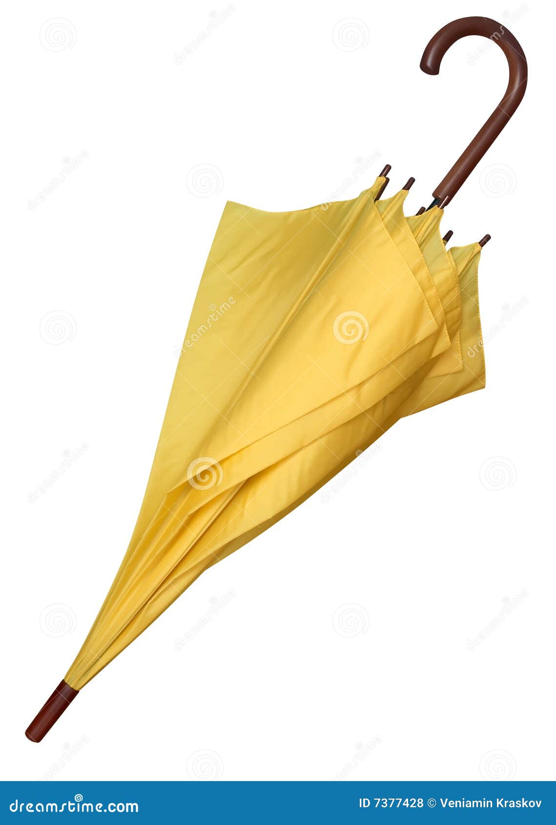 Umbrella yellow closed stock photo. Image of closeup, fashion 7377428