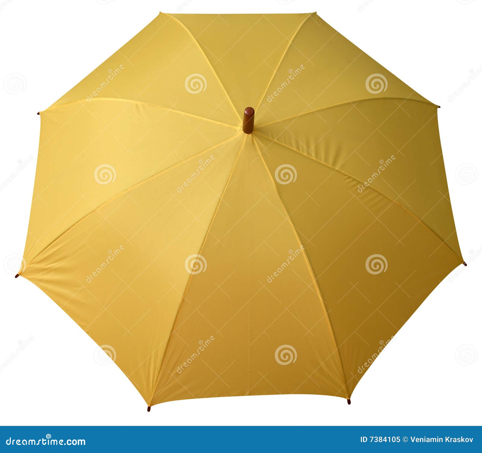 Umbrella yellow opened stock image. Image of close, handle 7384105
