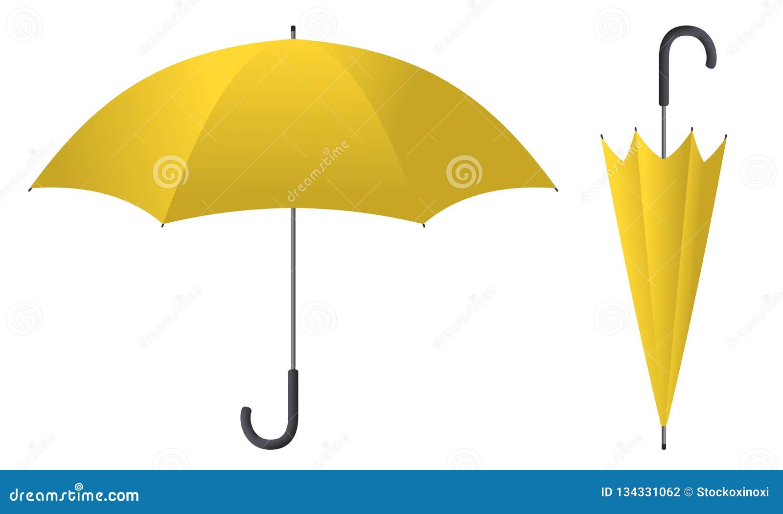 Umbrella yellow 2 stock vector. Illustration of background 134331062