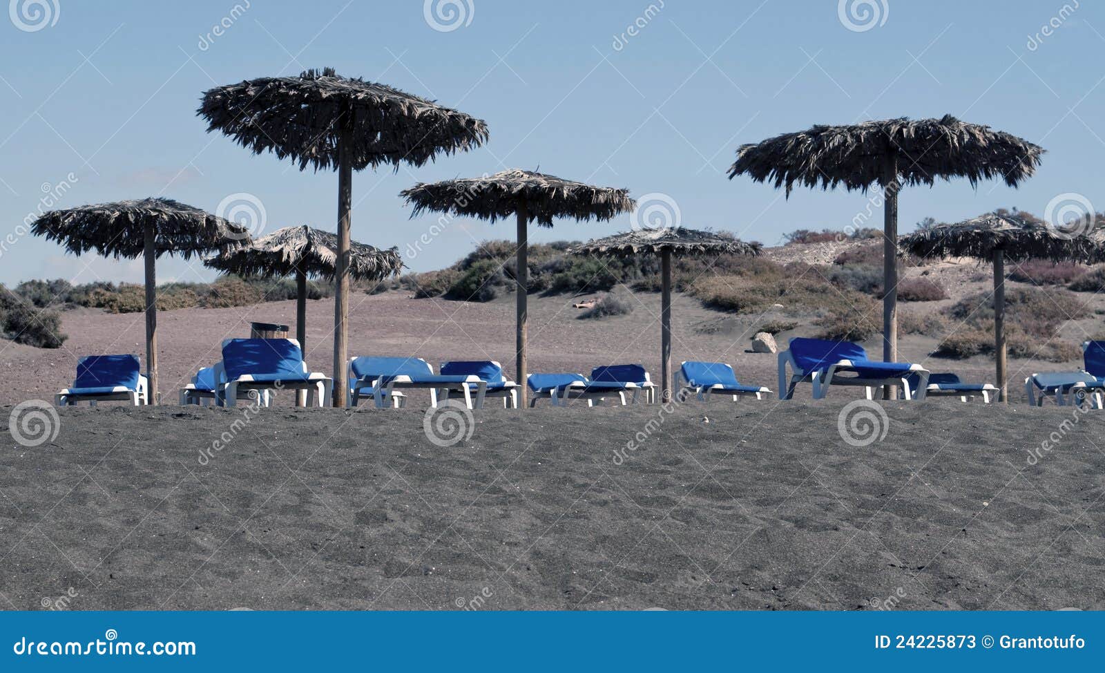 Umbrellas and Hammocks in the Sand Stock Image Image of hammock, area