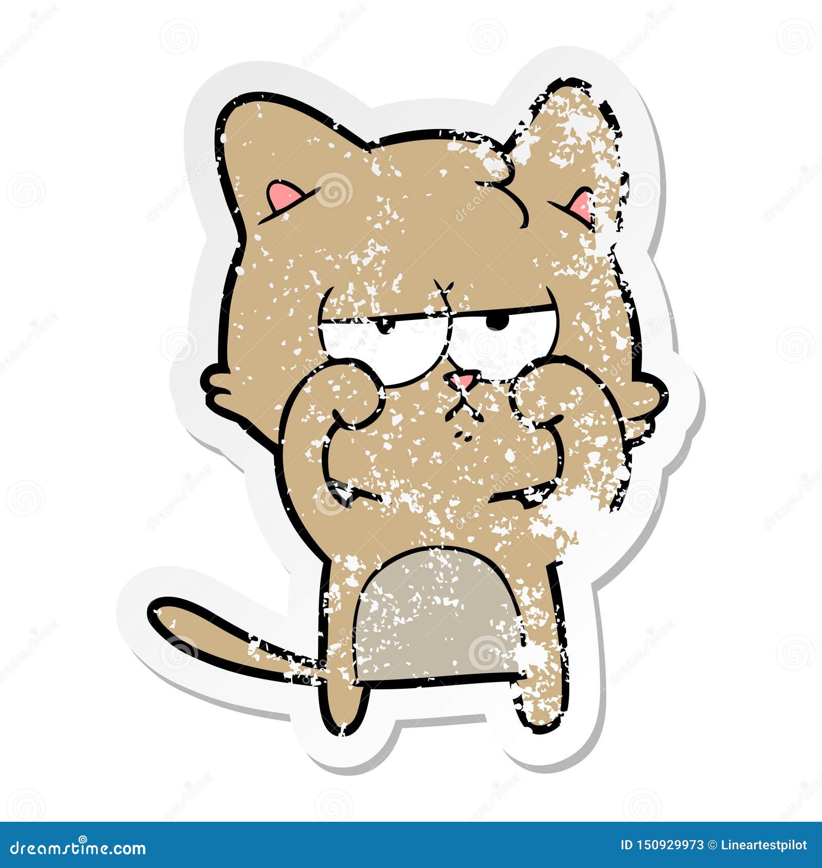Un Autocollant Creatif En Detresse D Un Chat Fatigue Frottant Les Yeux Illustration De Vecteur Illustration Du Creatif Detresse Un Autocollant Creatif En Detresse D Un Chat Fatigue Frottant Les Yeux Illustration De Vecteur Illustration Du Creatif Detresse