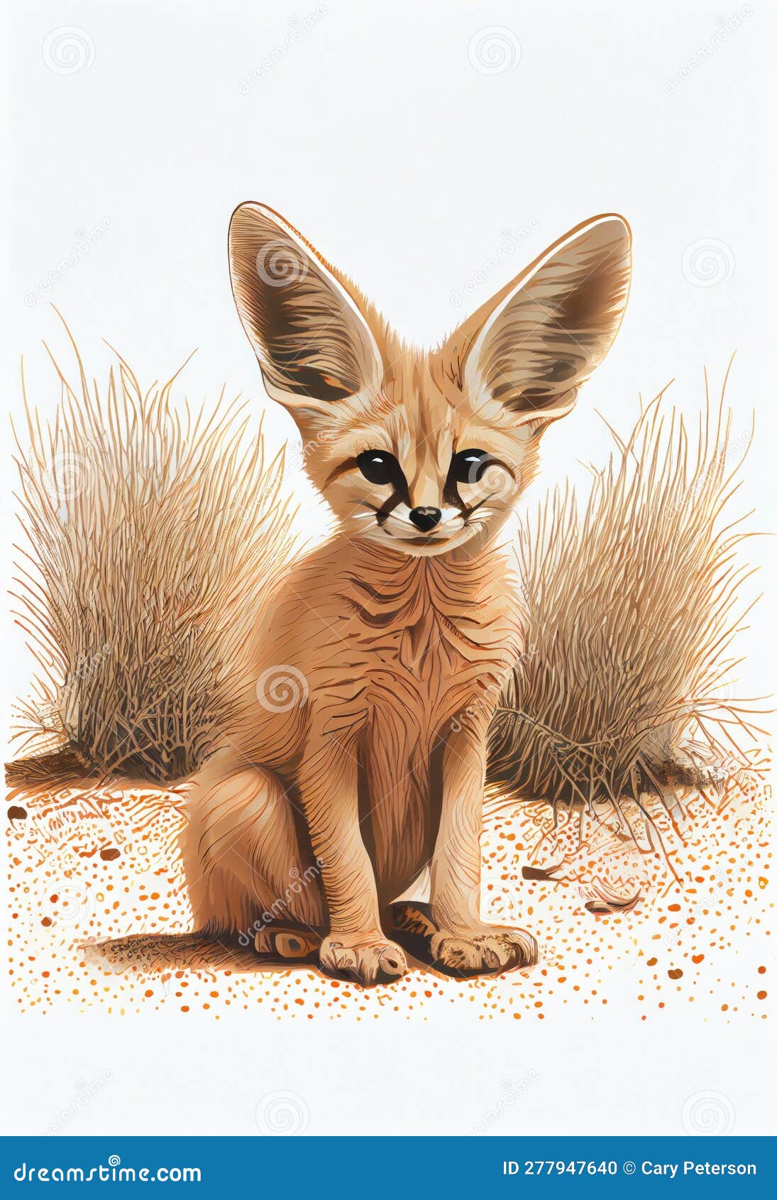 Renard Bébé Renard Fennec Ia Générative