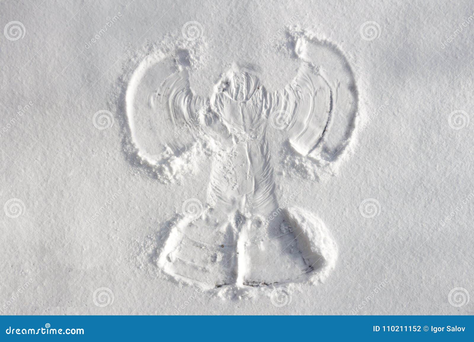 Отпечаток ангела на снегу