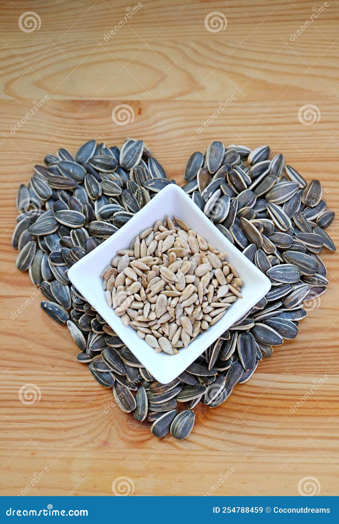 Coeur de graines de tournesol