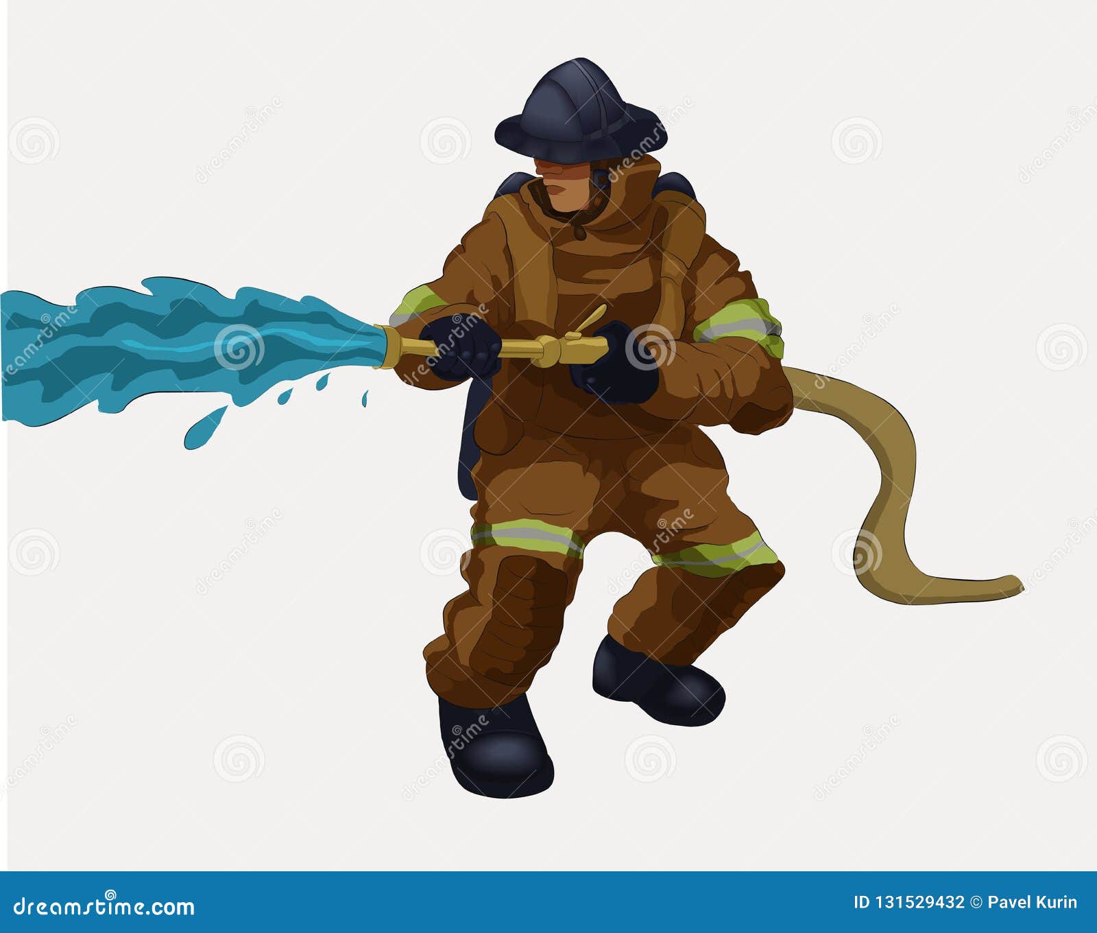 Manguera Agua Una Ilustración Dibujos Animados Una Manguera Agua Vector de  Stock de ©larryrains 270751680