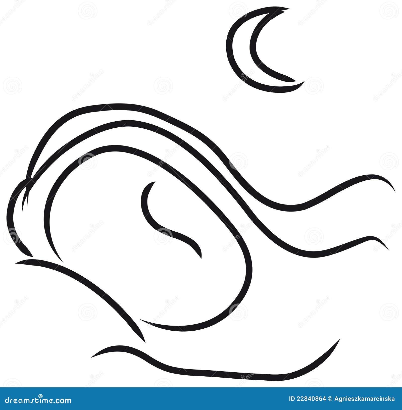 Boceto De Una Mujer Durmiendo Ilustración del Vector - Ilustración de  narciso, pelo: 22840864, image size:1600x1632