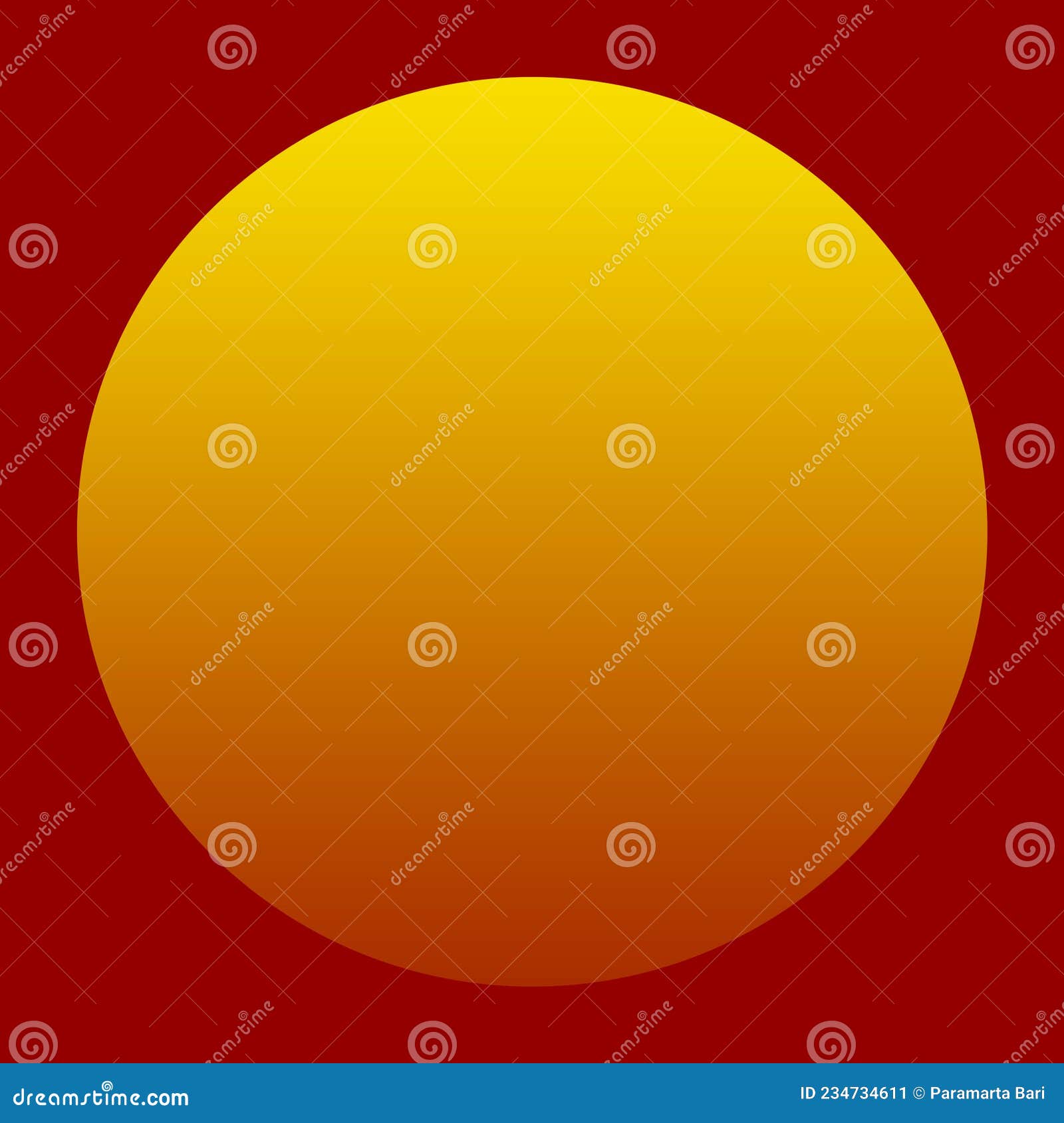 Un Cerchio in Una Scatola Con Una Combinazione Di Colori Arancione E Giallo  Come Tramonto Illustrazione di Stock - Illustrazione di copertura,  combinazione: 234734611