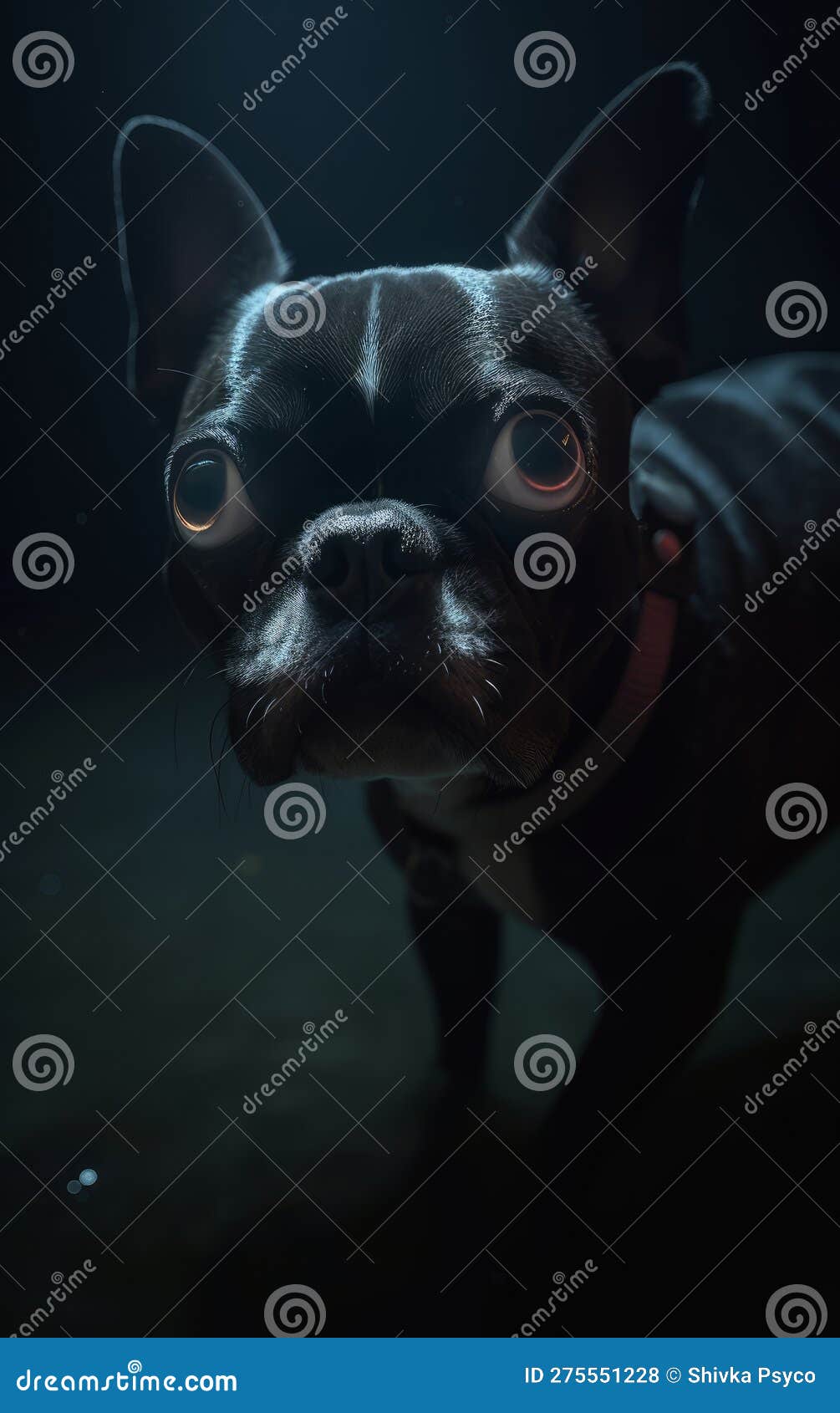 Un Chien Regarde La Caméra Et Regarde La Caméra.