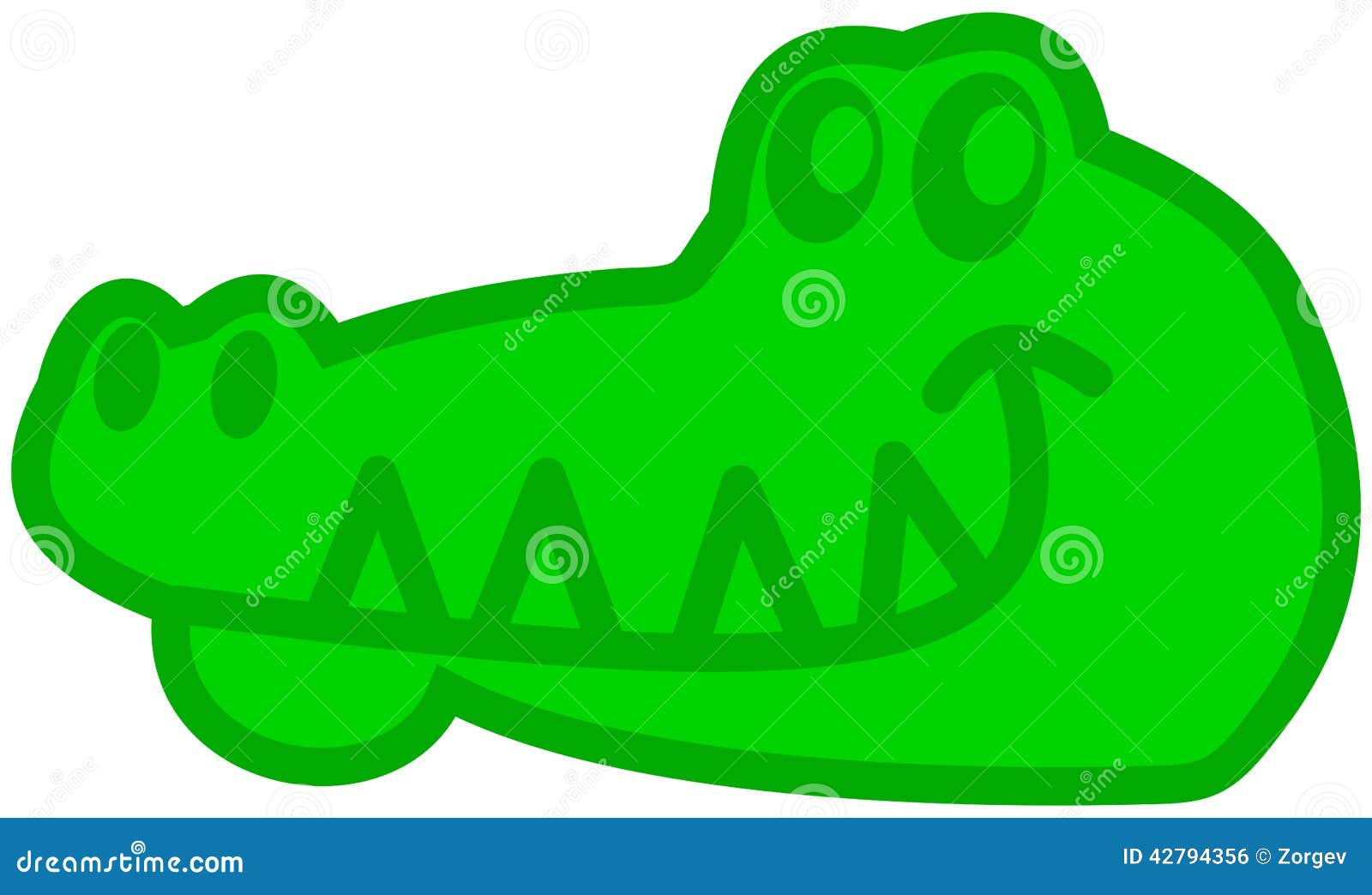 Ha Un Coccodrillo Come Simbolo Un coccodrillo nell'icona illustrazione di stock. Illustrazione di