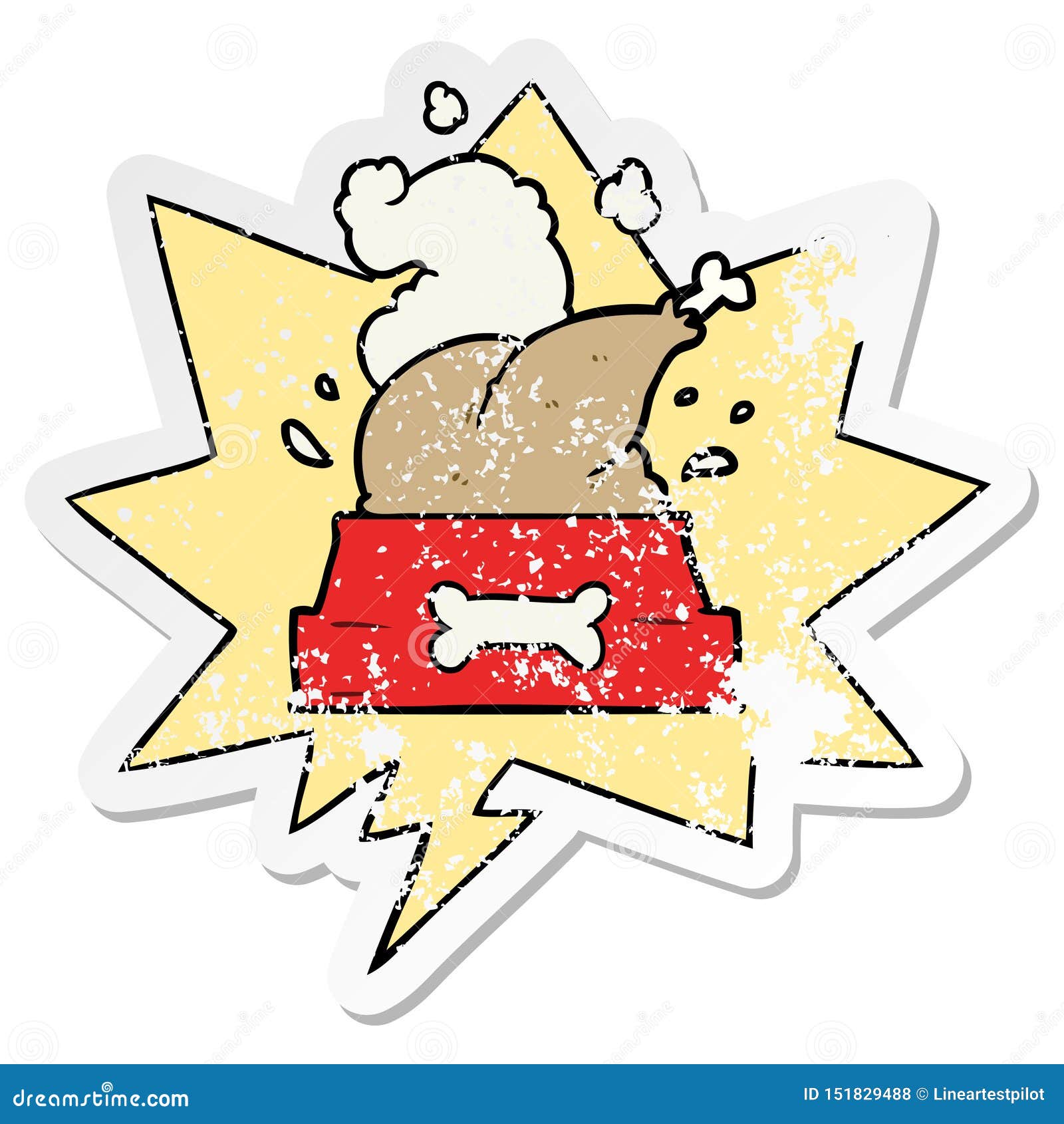 Un Creativo Dibujo Animado De Un Pavo Cocinado Entero Apiñado En Un Bol De Perros Para Un Feliz Cachorro De Navidad Y Una Pegatin Ilustración del Vector - Ilustración de palillo, pegatina: Un Creativo Dibujo Animado De Un Pavo Cocinado Entero Apiñado En Un Bol De Perros Para Un Feliz Cachorro De Navidad Y Una Pegatin Ilustración del Vector - Ilustración de palillo, pegatina: