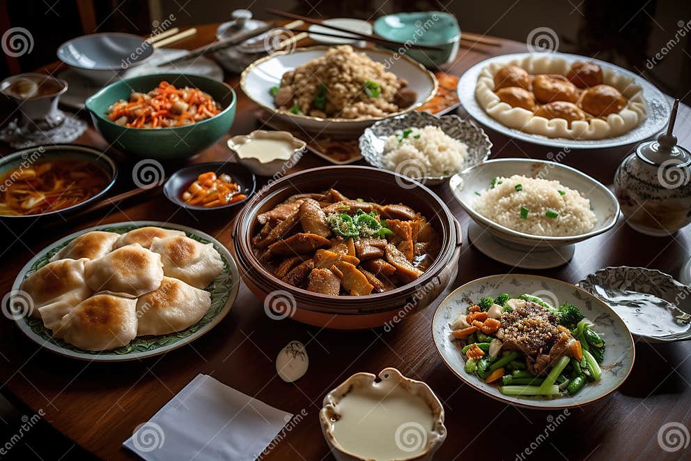 Quand un abandon prend une toute autre tournure Un-d%C3%A9licieux-repas-chinois-mettant-en-avant-une-vari%C3%A9t%C3%A9-de-plats-tels-que-le-tofu-mapo-canard-p%C3%A9kin-et-les-boulettes-servies-274909075