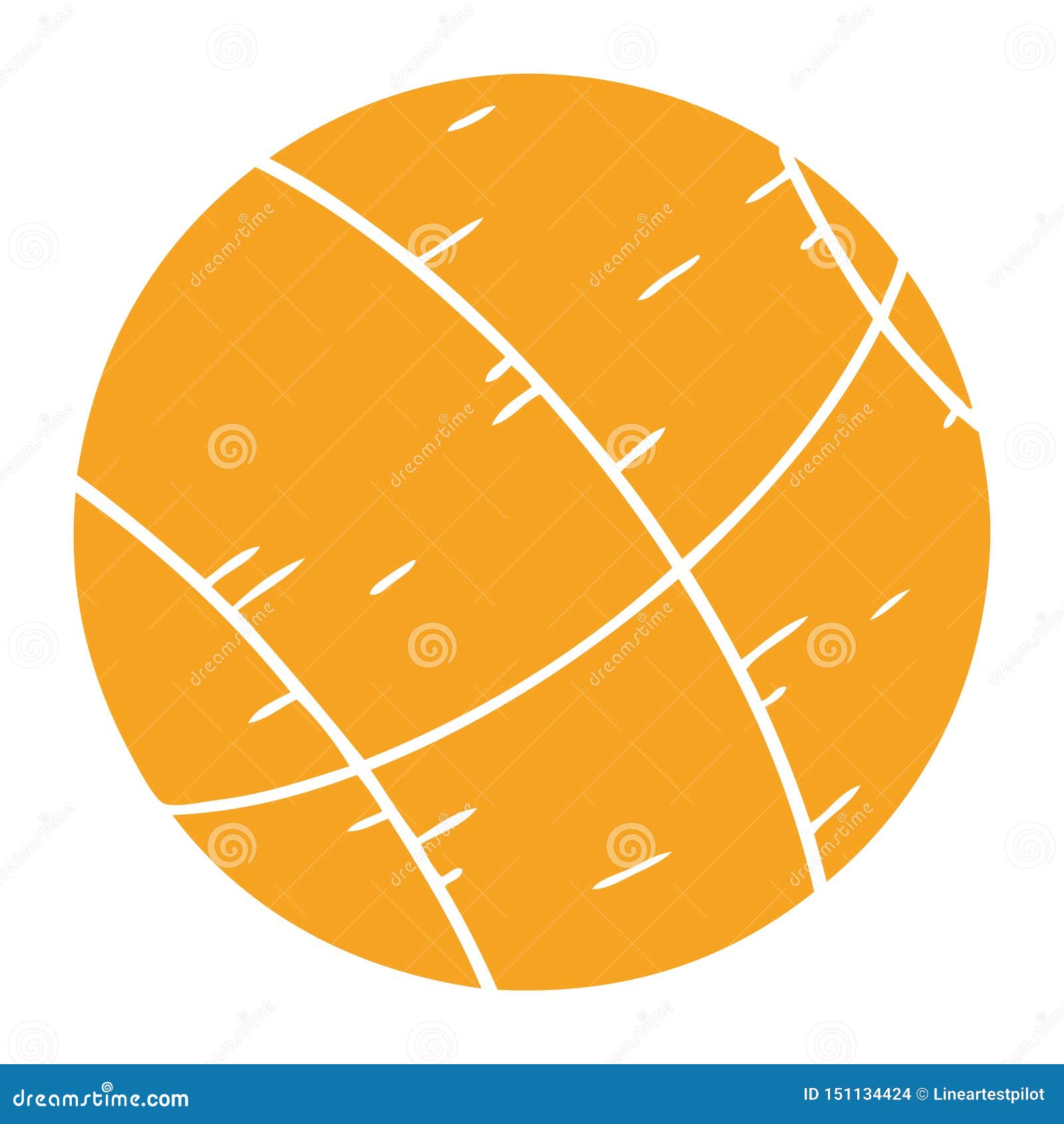 Un Dibujo Animado De Una Pelota De Baloncesto Ilustración del Vector -  Ilustración de ilustraciones, salud: 151134424