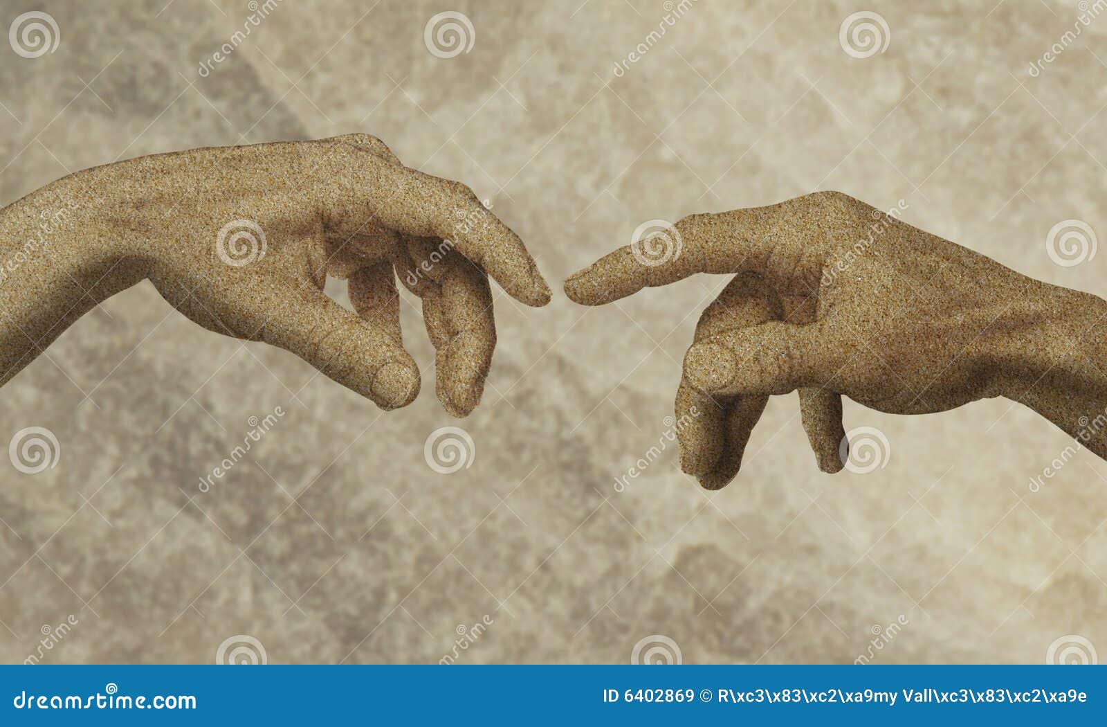 Un dieu d'homme de mains illustration stock. Illustration du