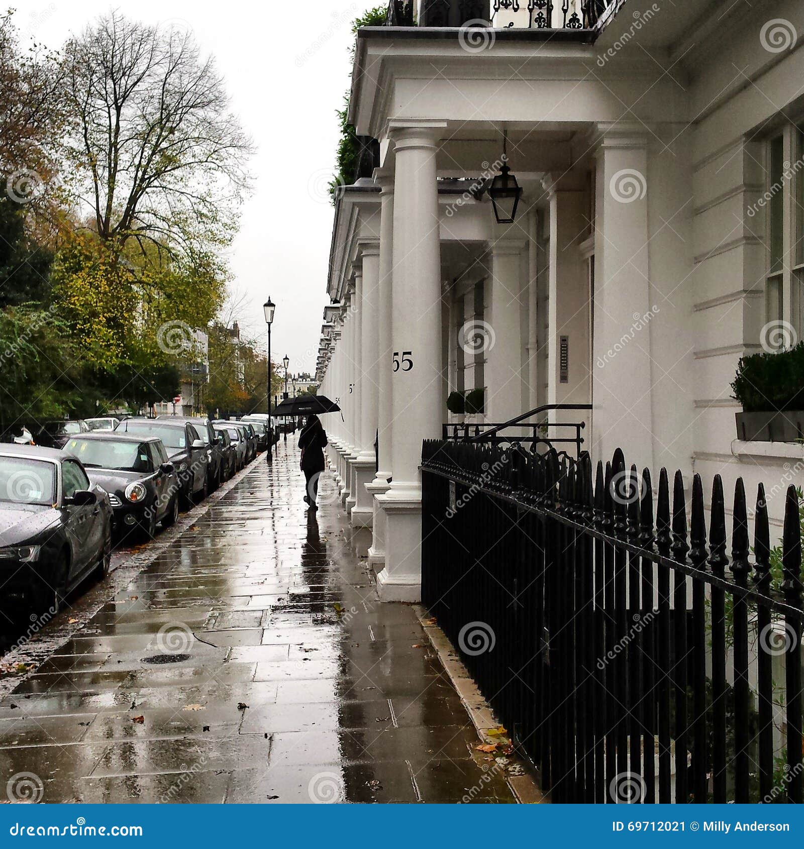 Un Día Lluvioso En La Ciudad De Londres Imagen de archivo - Imagen de