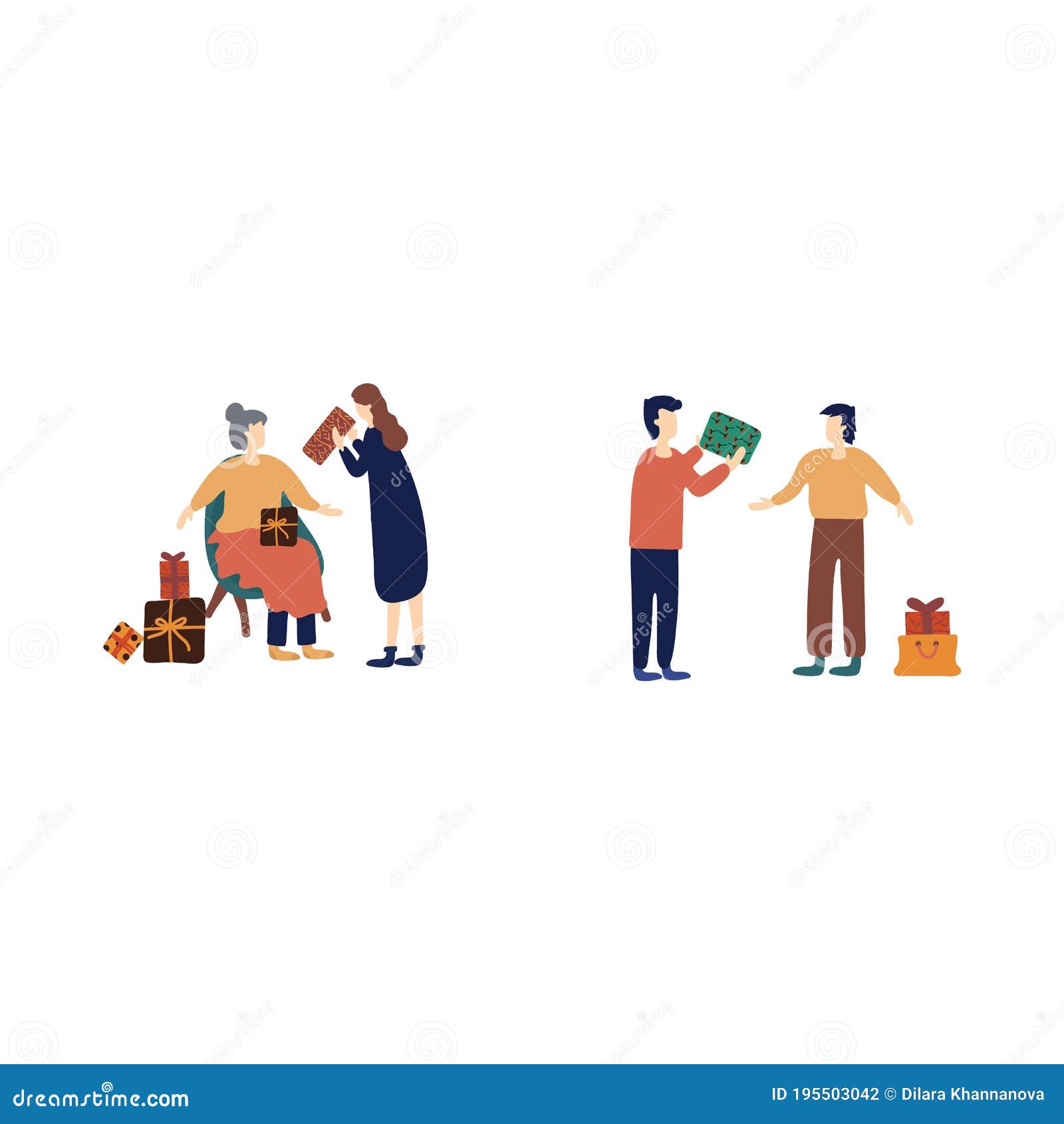 Un Grupo De Personas Preparándose Para Las Vacaciones De Invierno. Vestir El árbol De Navidad Y Preparar Regalos Para Cada Uno Ilustración del Vector - Ilustración de lifestyle, nuevo: 195503042 Un Grupo De Personas Preparándose Para Las Vacaciones De Invierno. Vestir El árbol De Navidad Y Preparar Regalos Para Cada Uno Ilustración del Vector - Ilustración de lifestyle, nuevo: 195503042