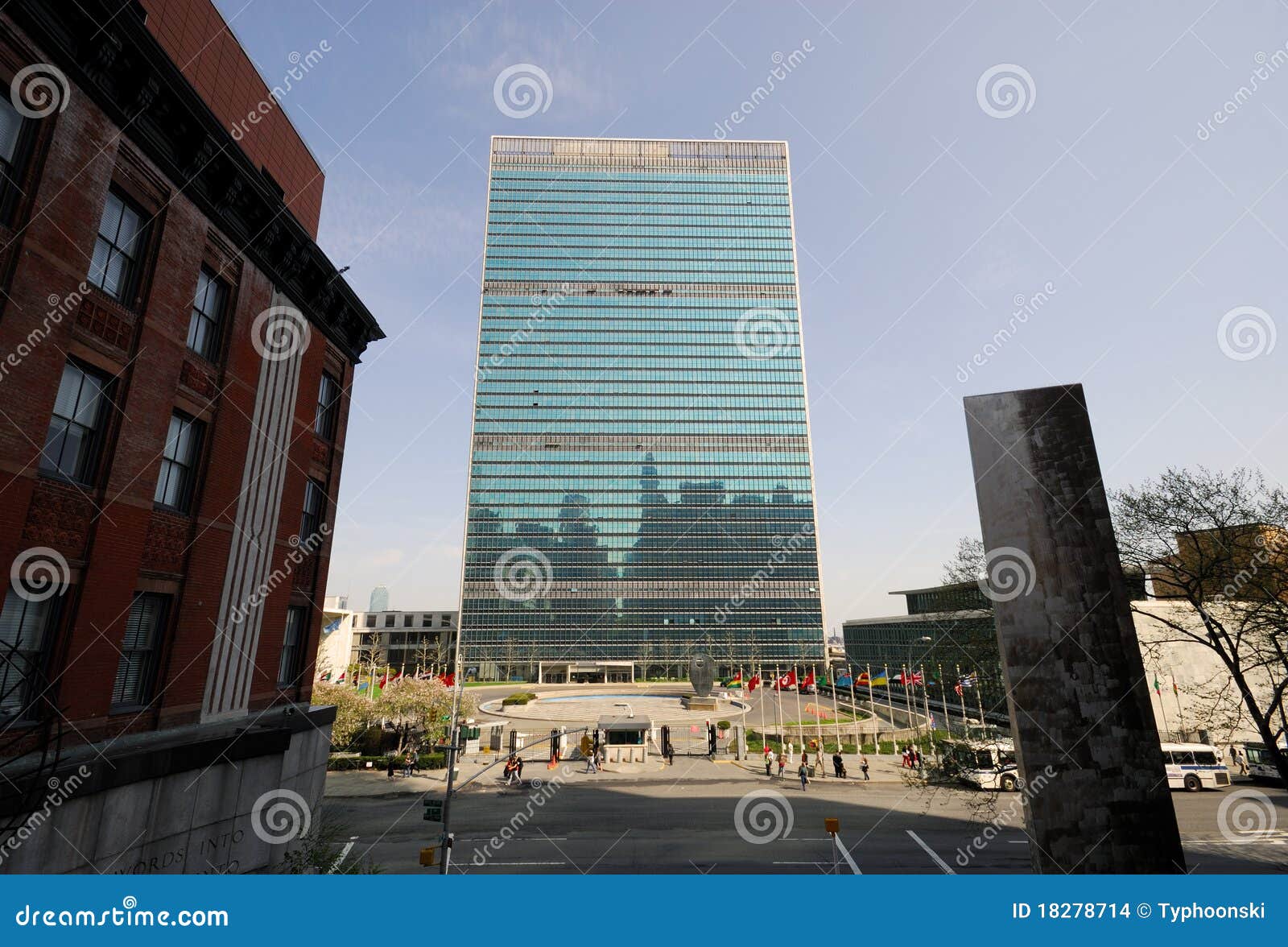 UN Headquarters, New York editorial stock image. Image of global 18278714
