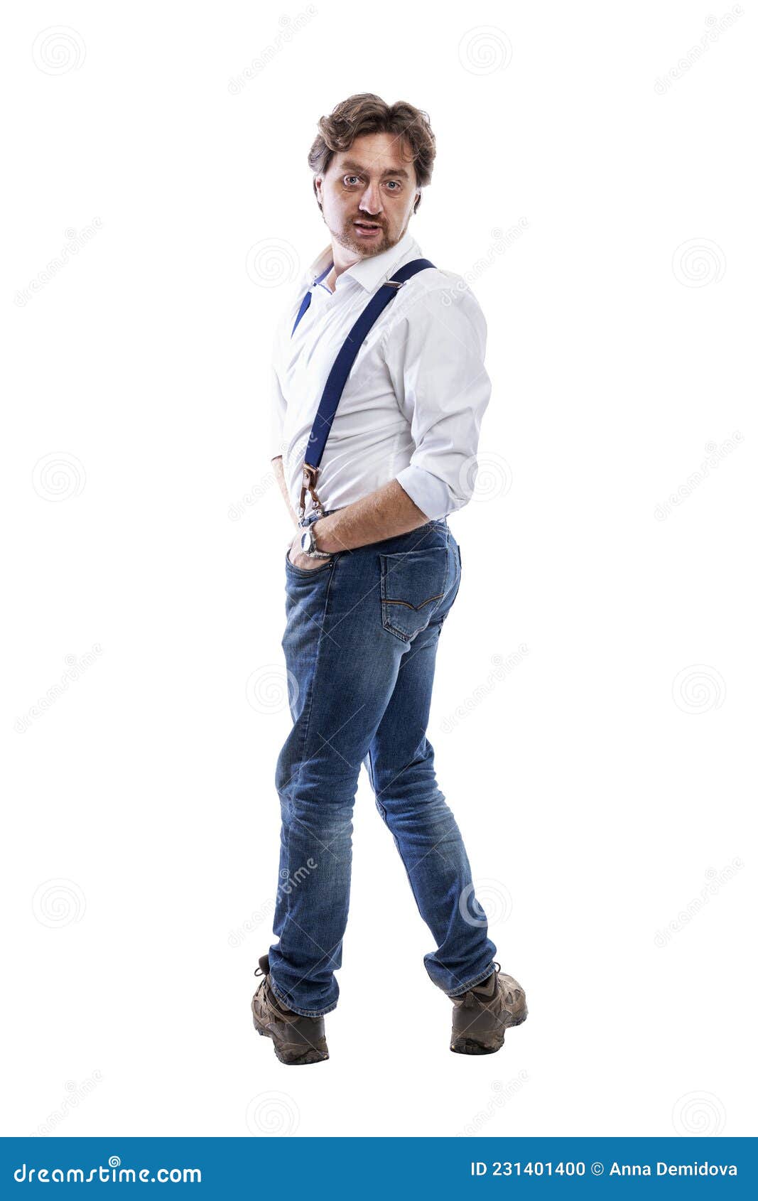 Jeans con 2025 camisa blanca hombre