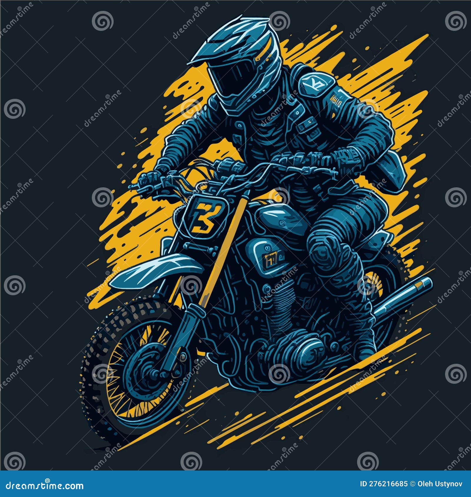 Tee shirt Homme Moto cross