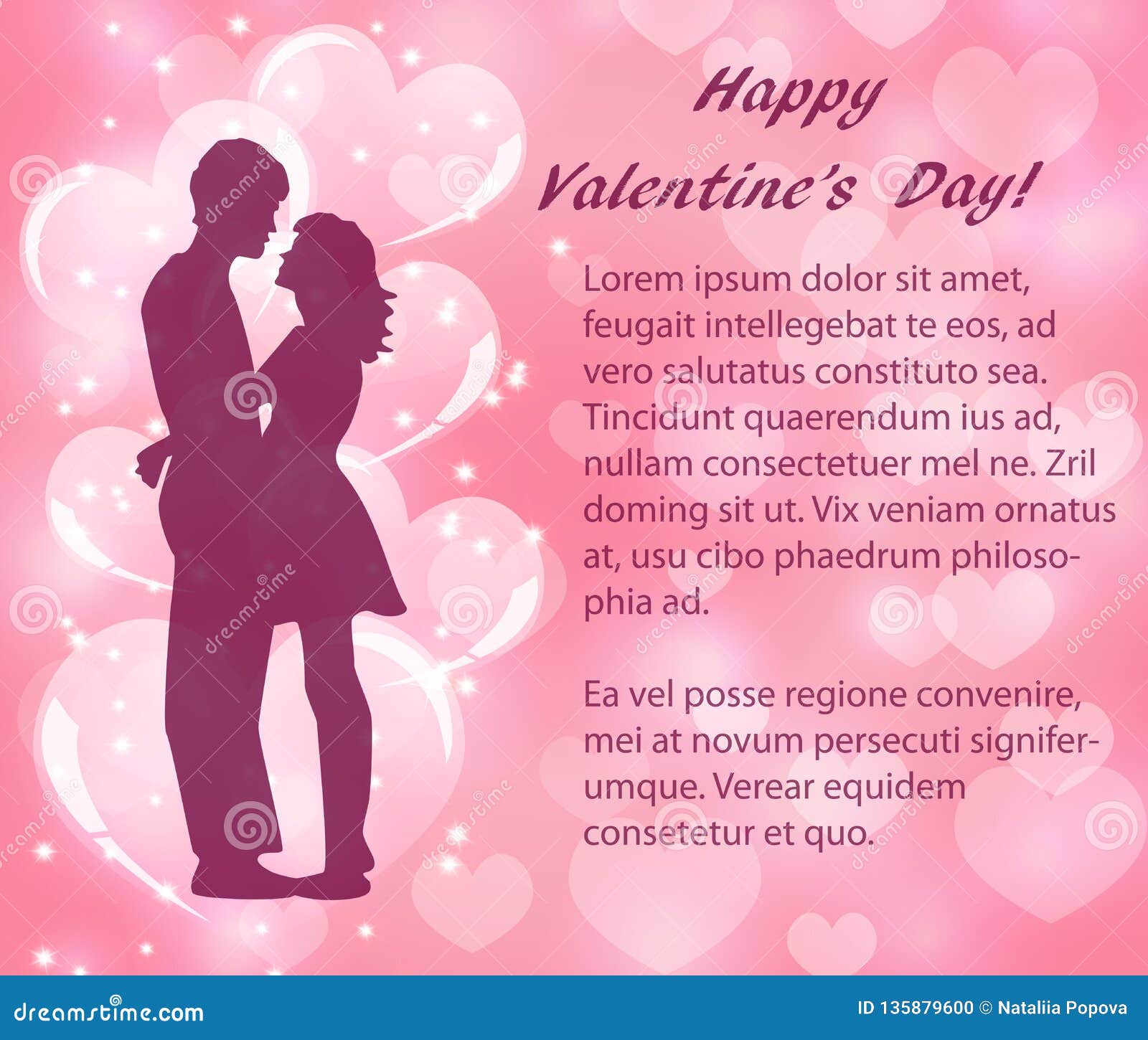 Un Insieme Delle Cartoline Di San Valentino Con Una Coppia Nell Amore Illustrazione Di Stock Illustrazione Di Cuori Modo 135879600
