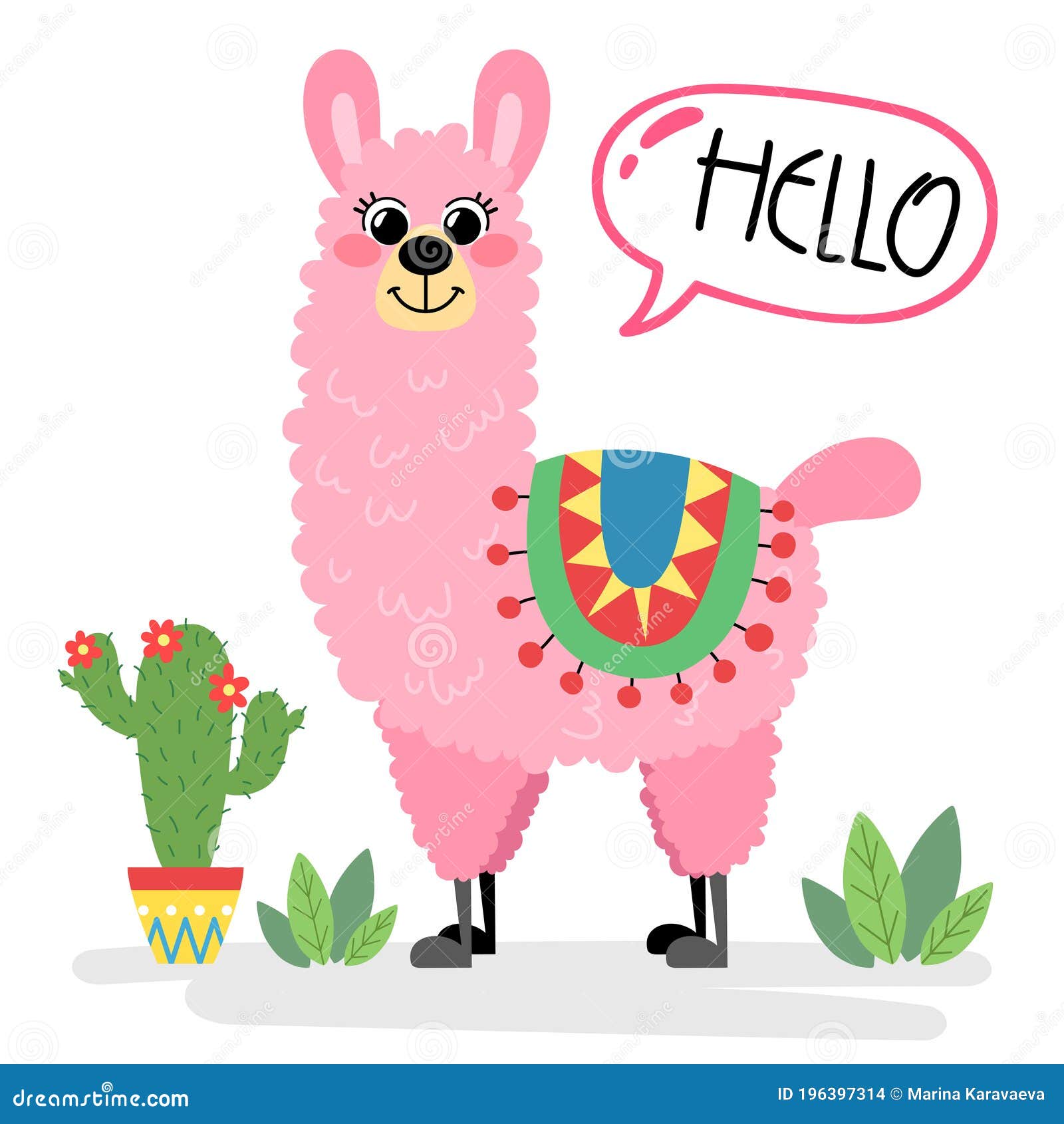 Un Lama Rose Mignon Avec Un Cactus Dit Bonjour Dans Une Bulle De La Parole Illustration De Vecteur Illustration Du Heureux Bonjour Un Lama Rose Mignon Avec Un Cactus Dit Bonjour Dans Une Bulle De La Parole Illustration De Vecteur Illustration Du Heureux Bonjour